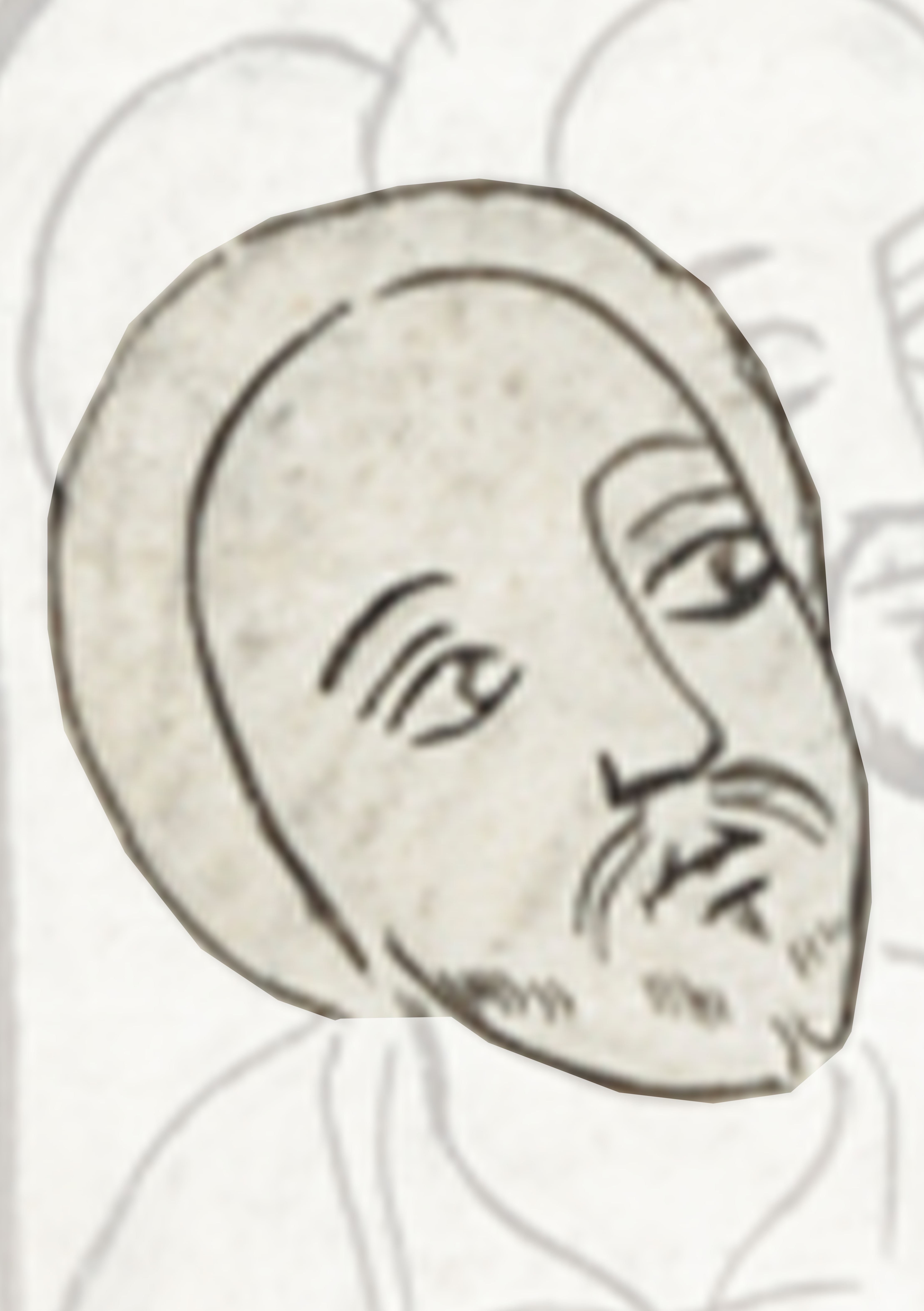 Drawing Of A Man With A Beard
