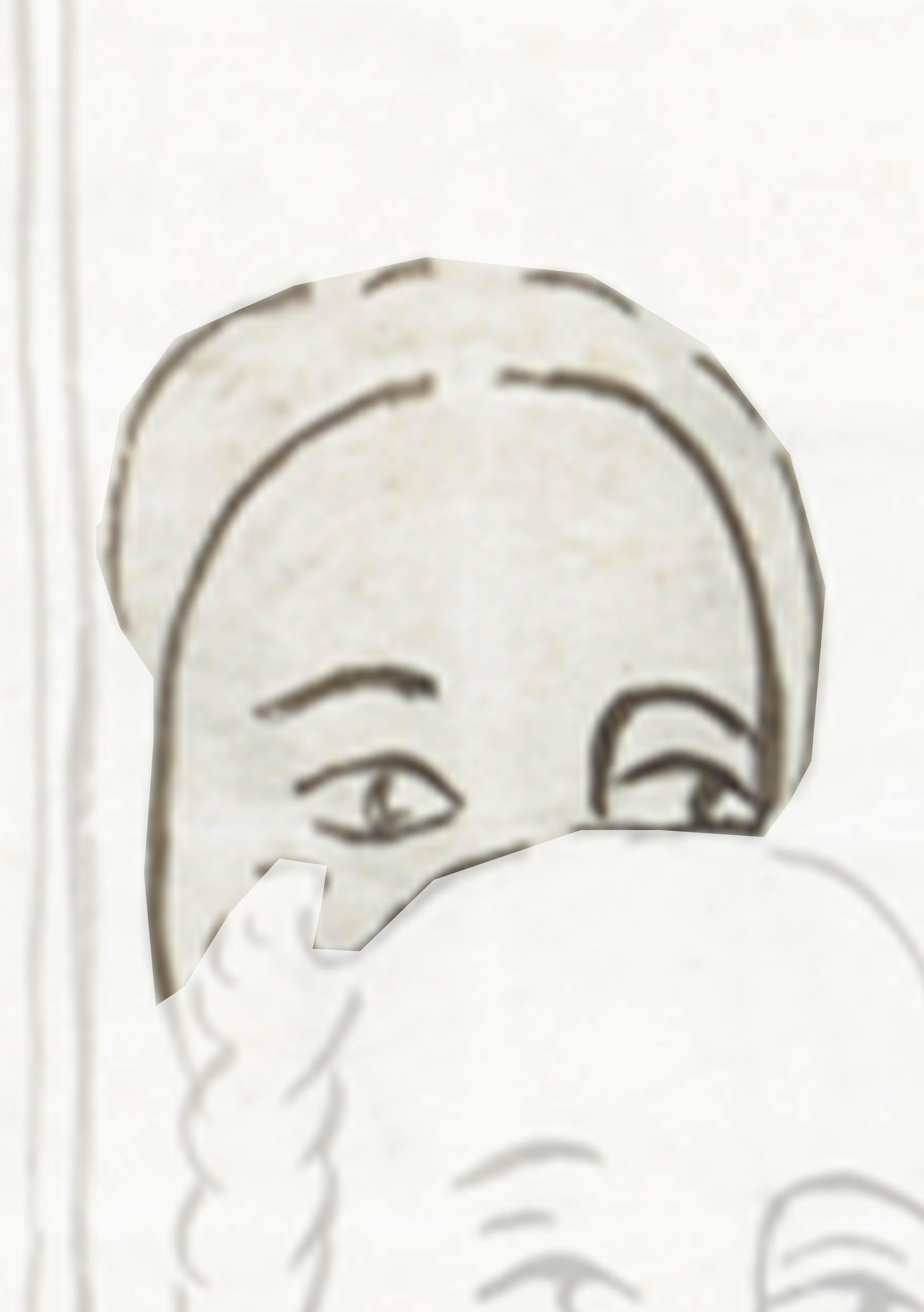 Drawing Of A Woman With A Hat On