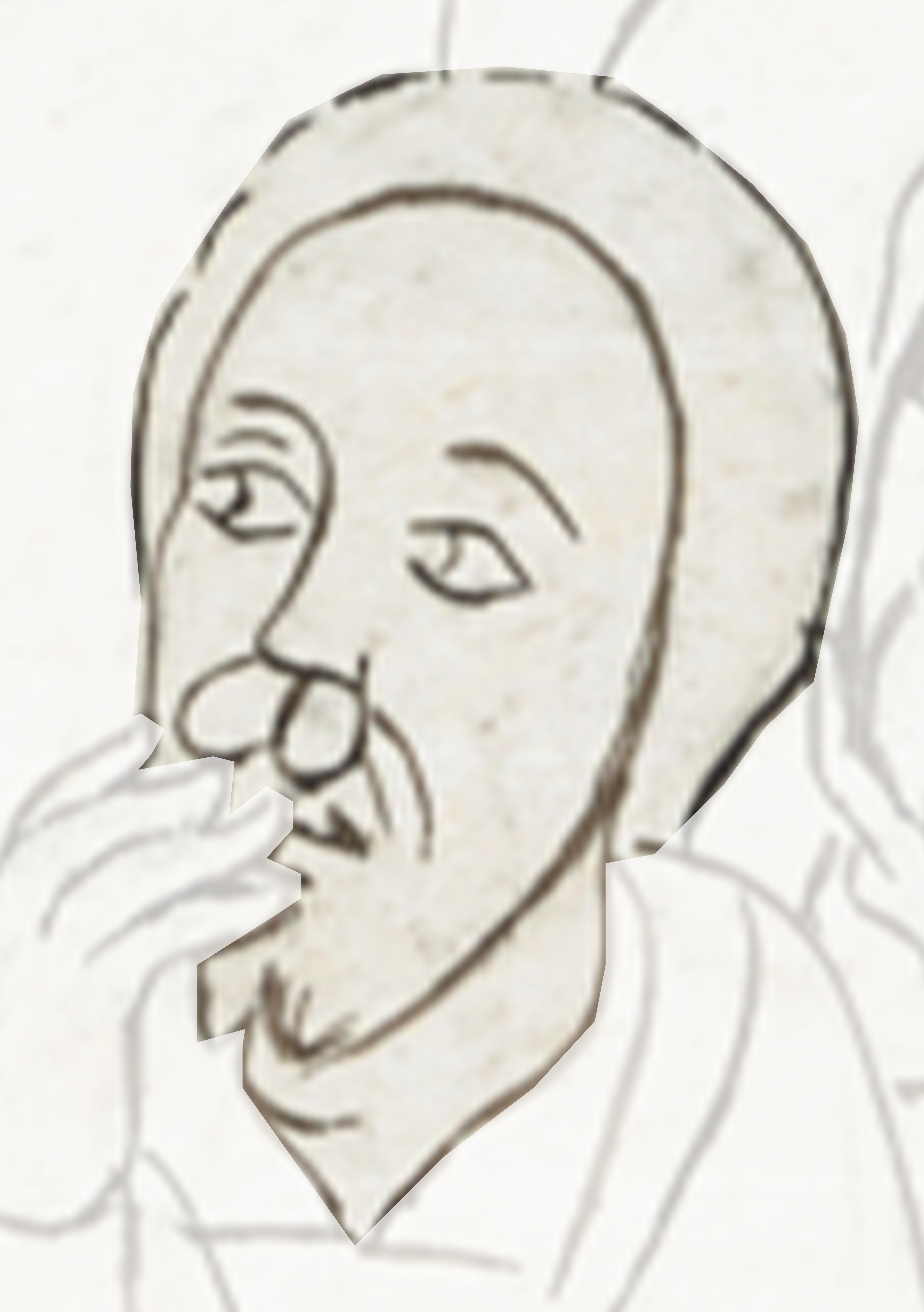 Drawing Of A Man With A Mustache