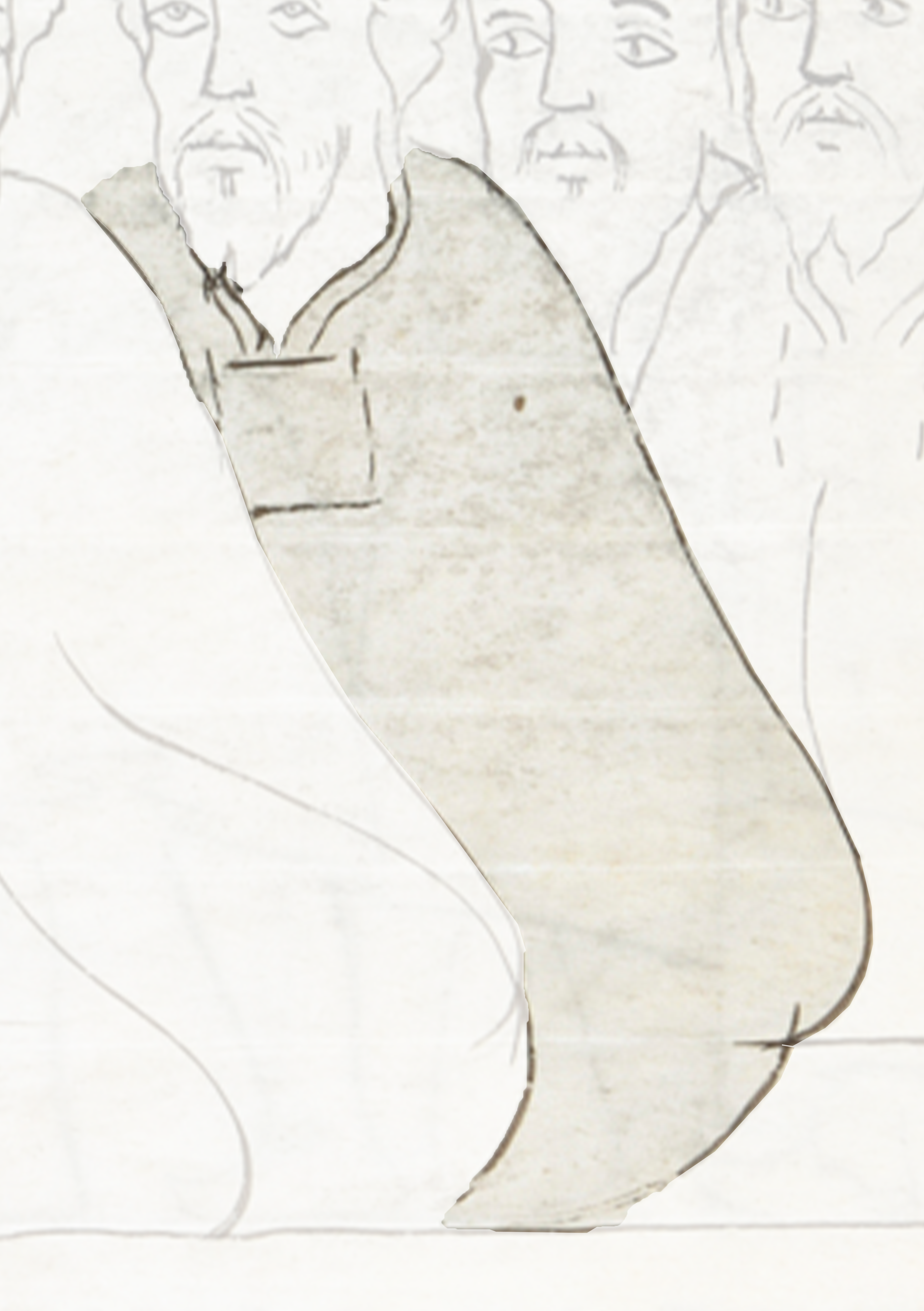 Drawing Of A Man Sitting On A Bench