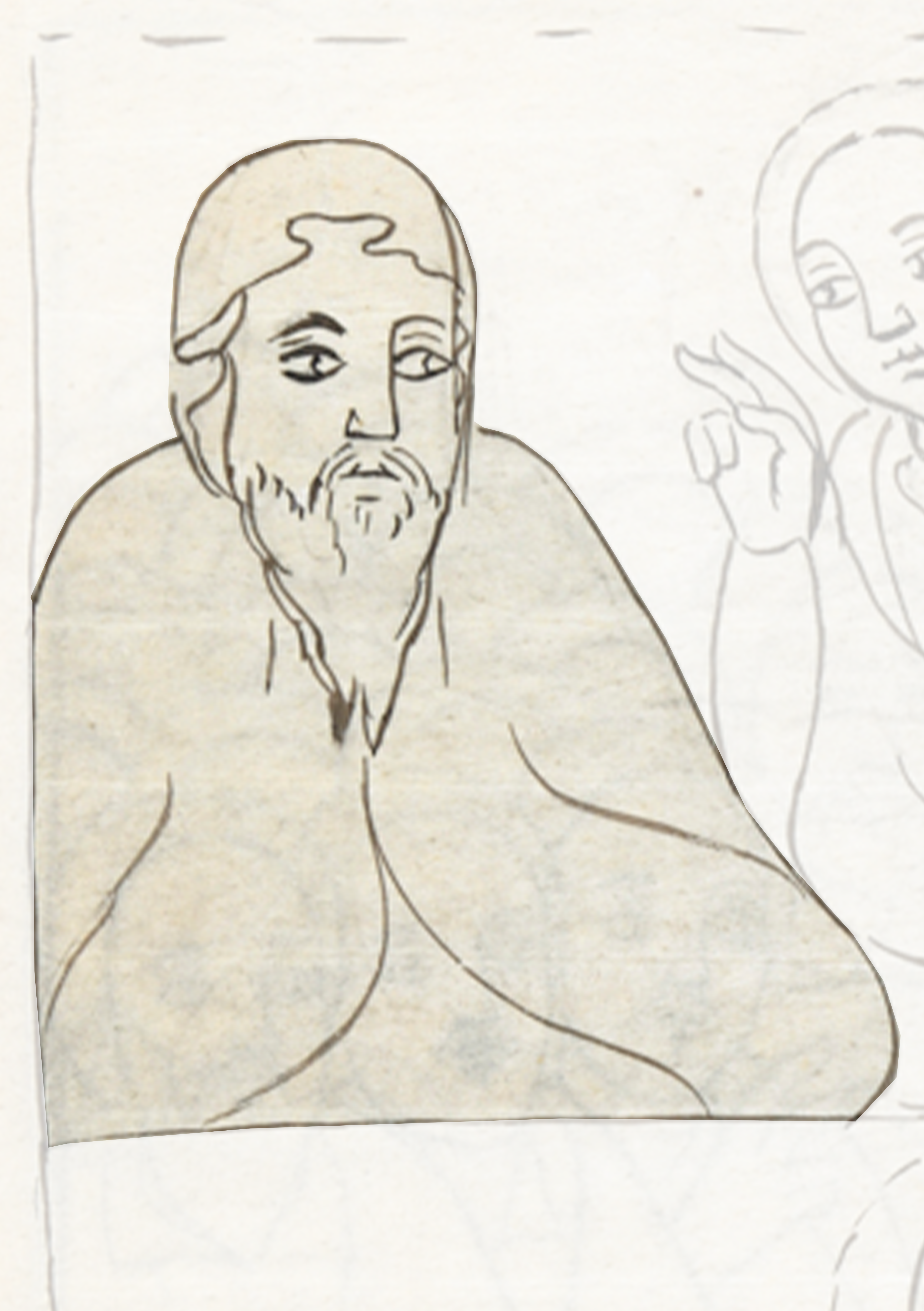 Drawing Of A Man With A Beard