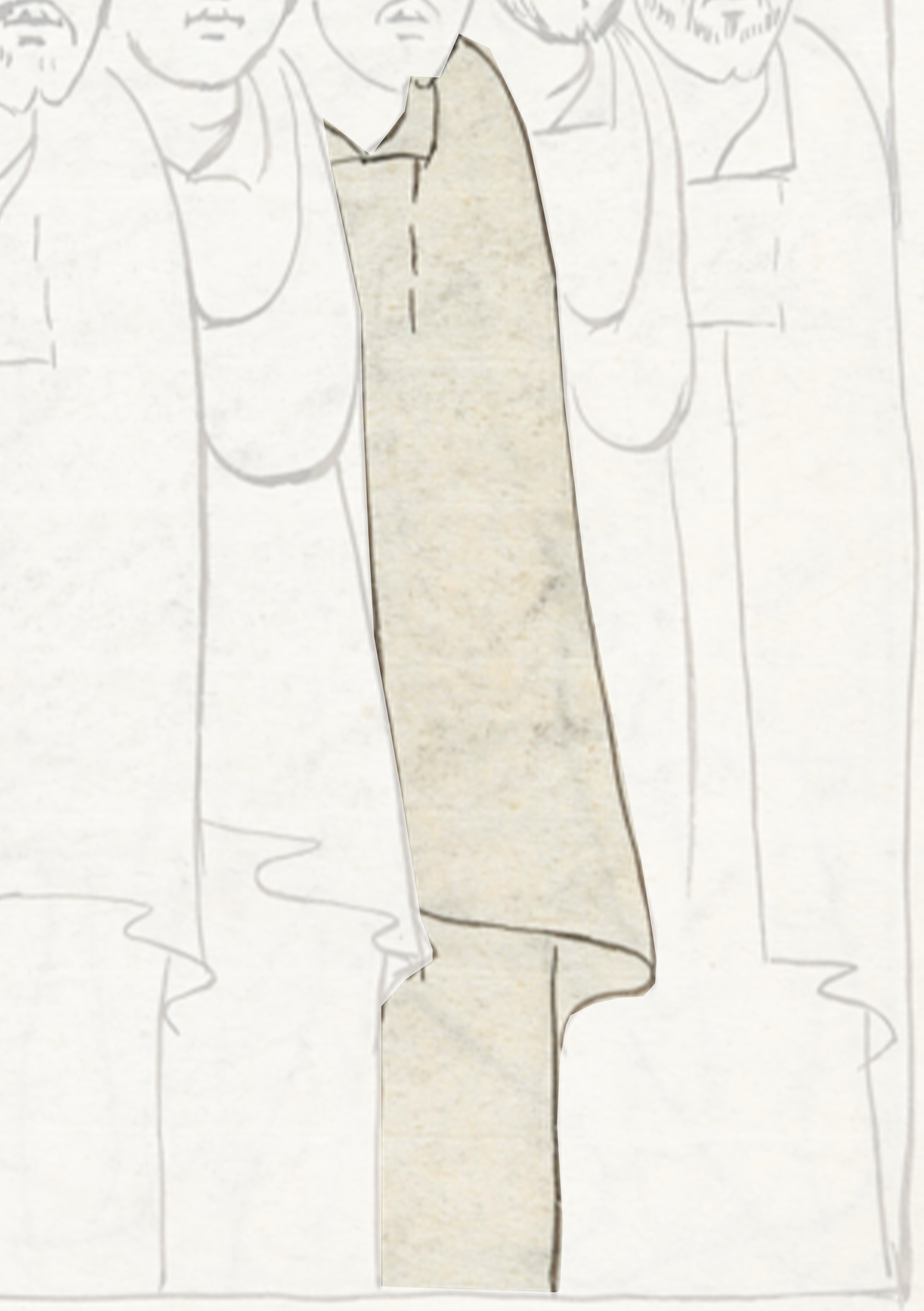 Drawing Of A Man In A White Coat