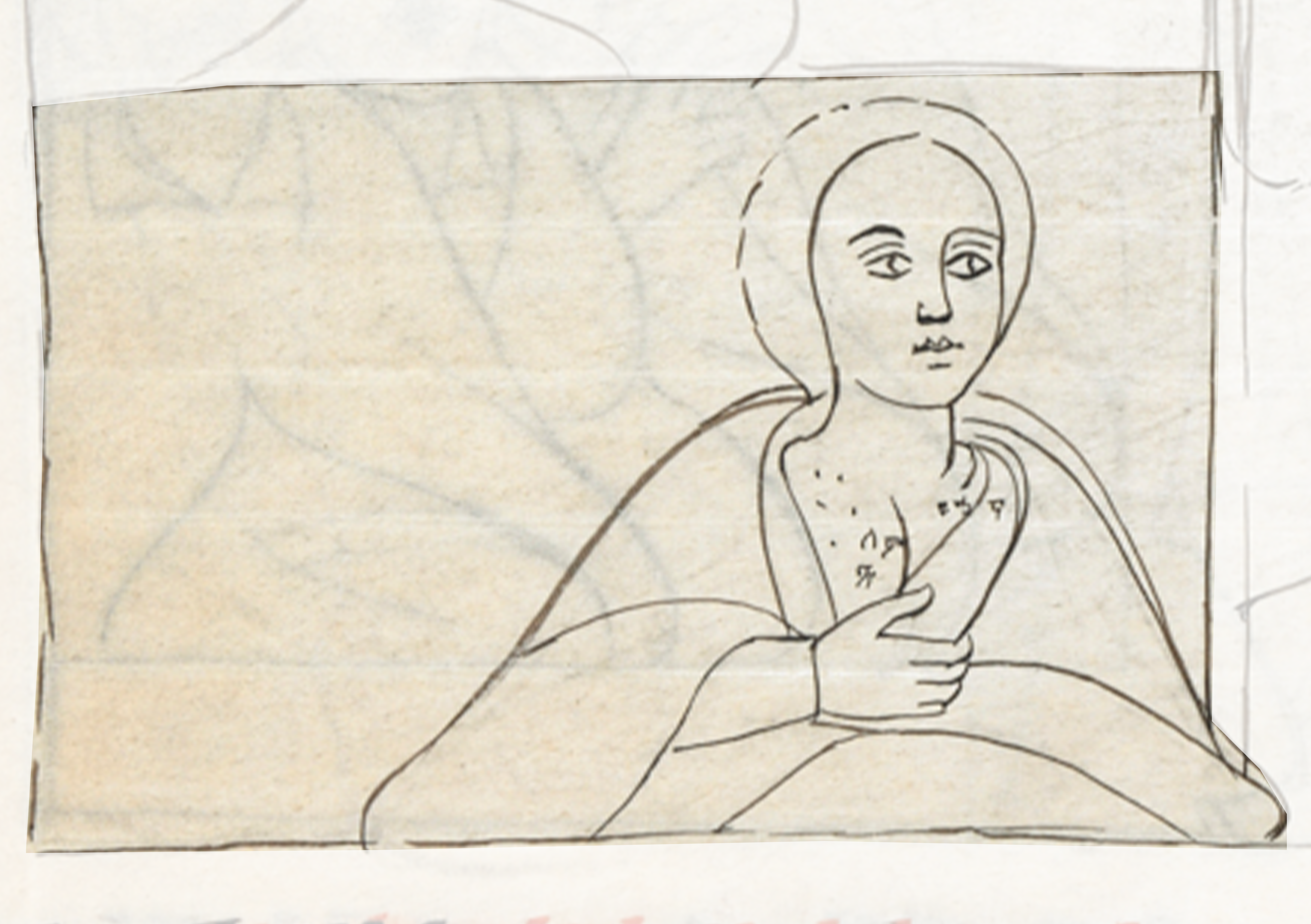 Drawing Of A Woman Holding A Baby