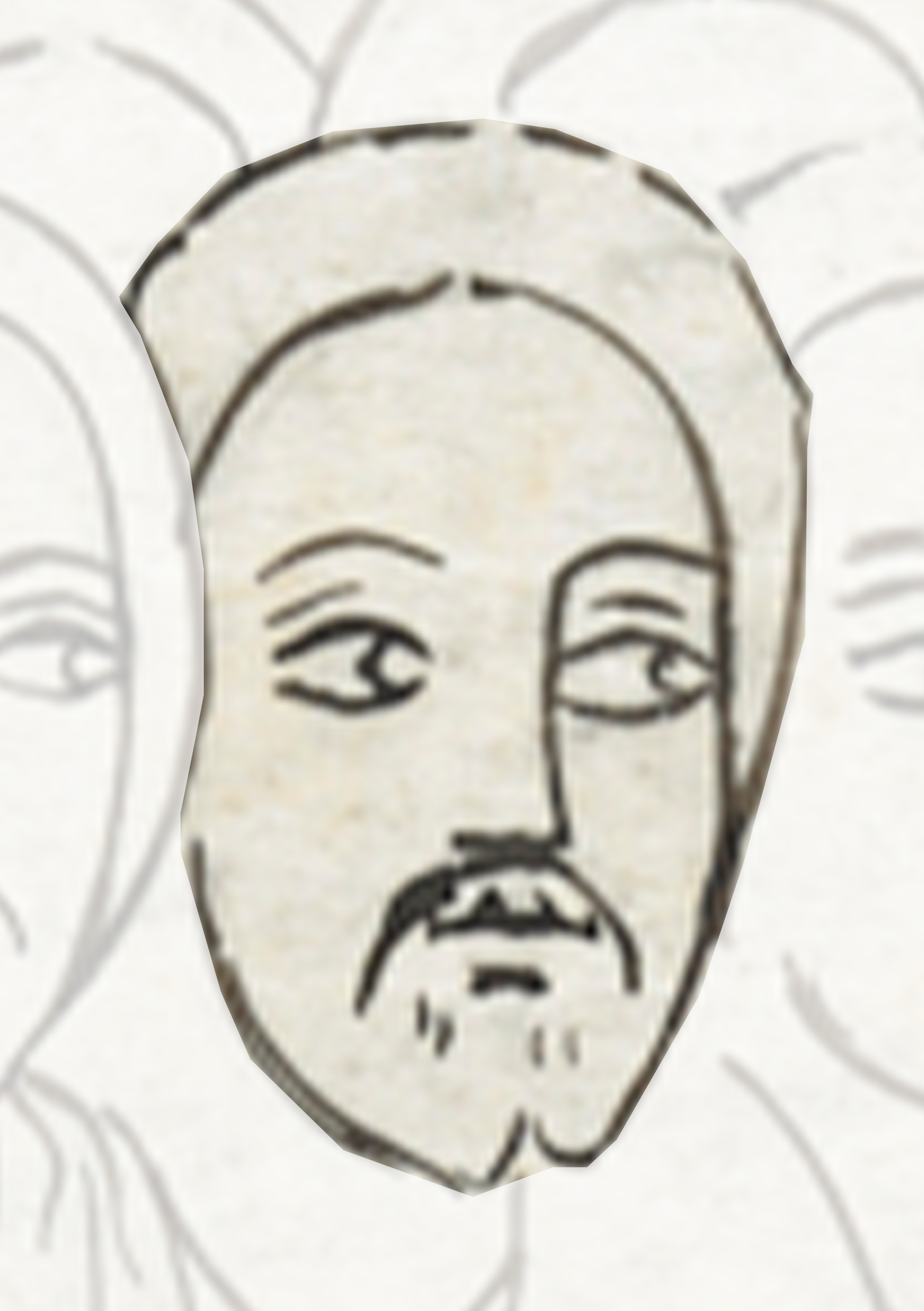 Drawing Of A Man With A Beard