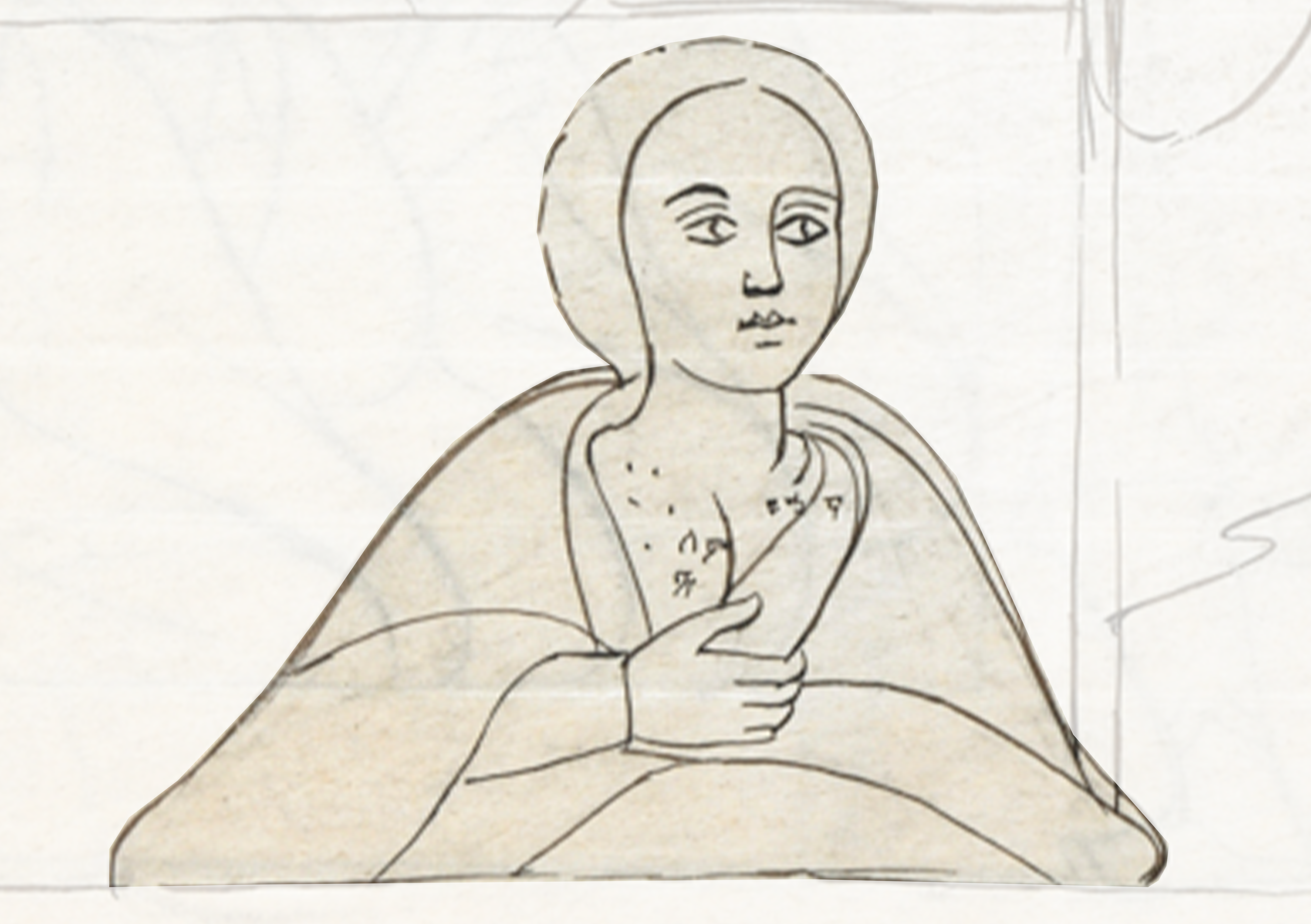 Drawing Of A Woman Holding A Baby