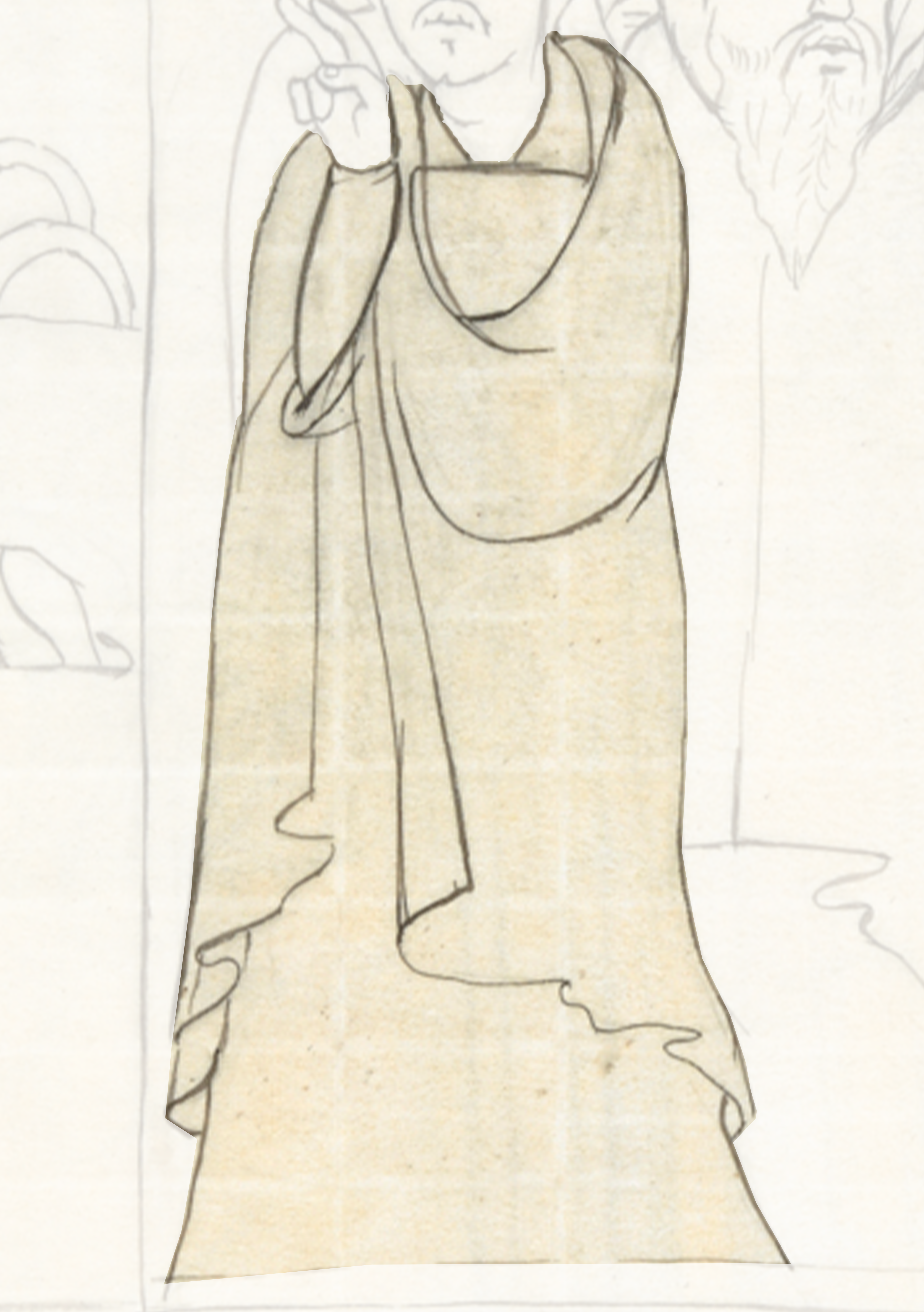 Drawing Of A Man In A Robe
