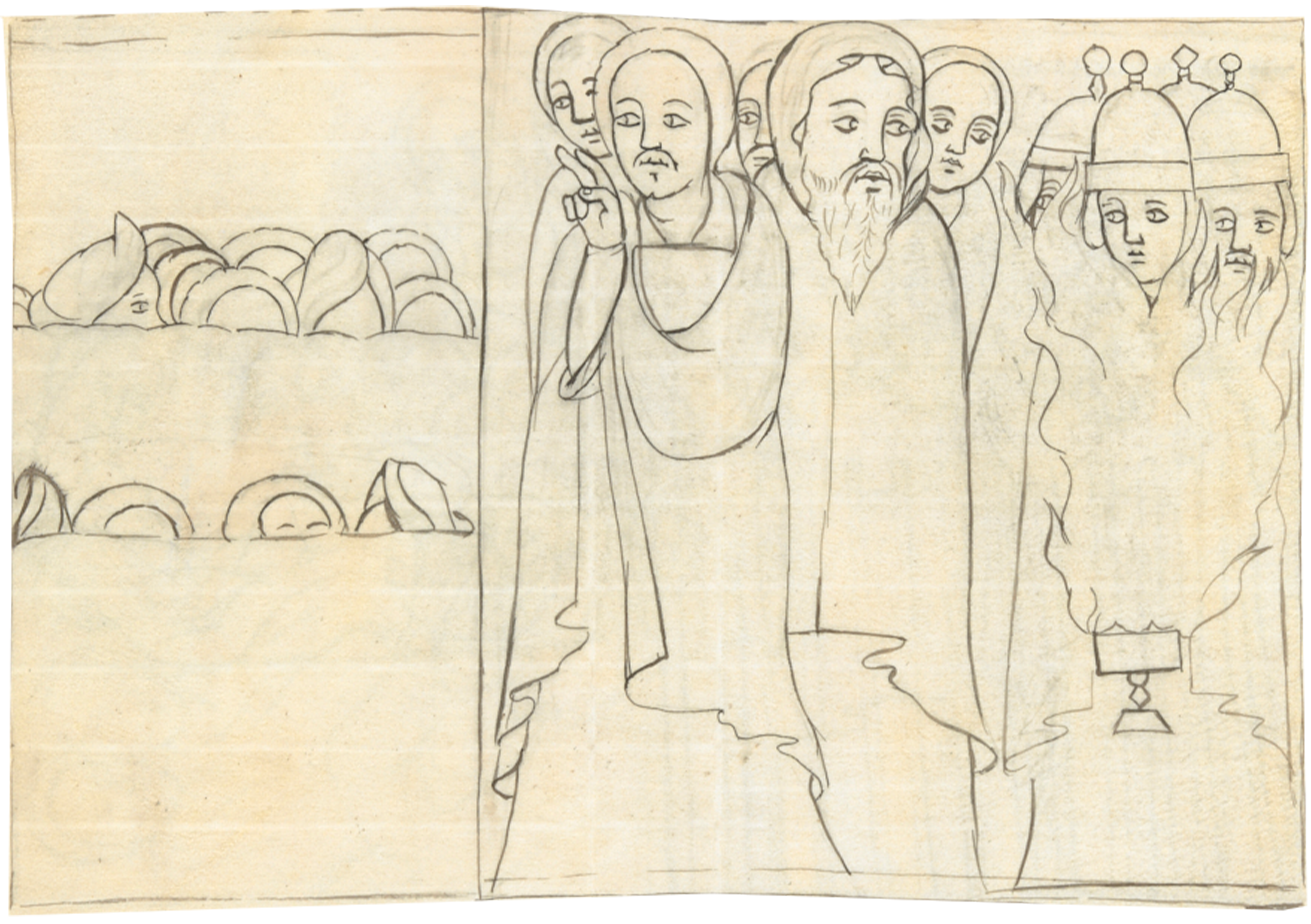 Drawing Of A Group Of People