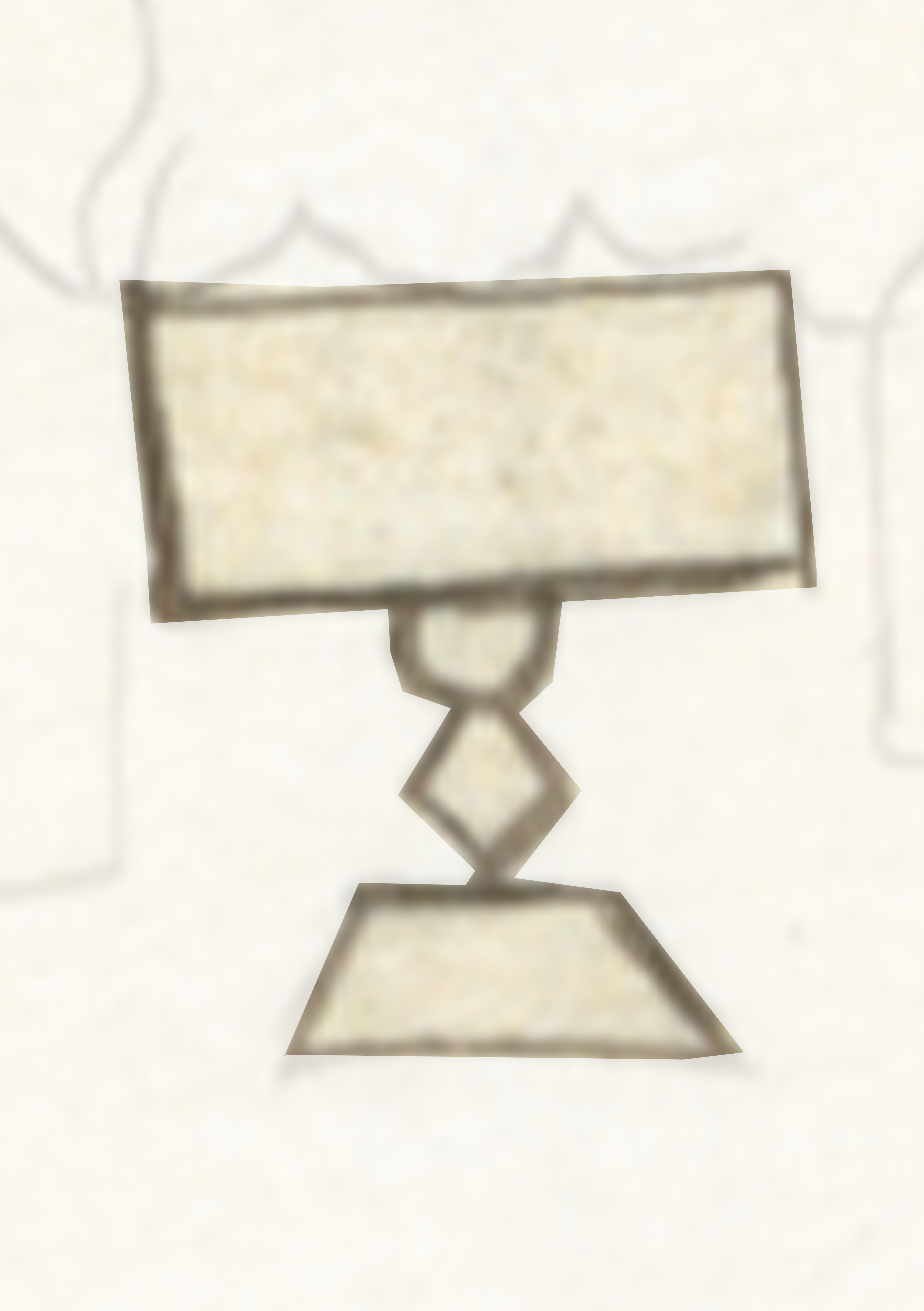 Drawing Of A Table With A Chair