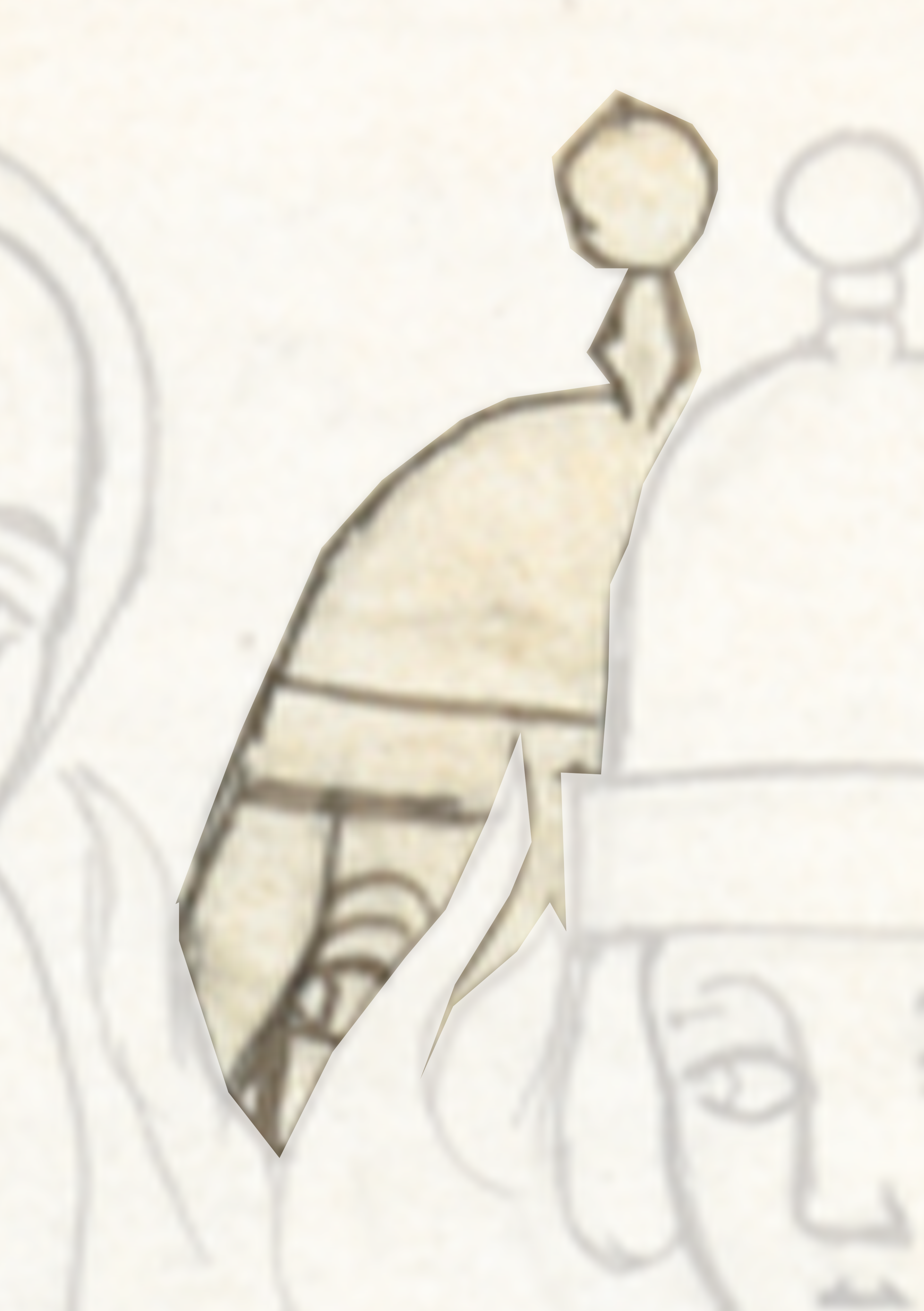 Drawing Of A Man With A Hat And Tie