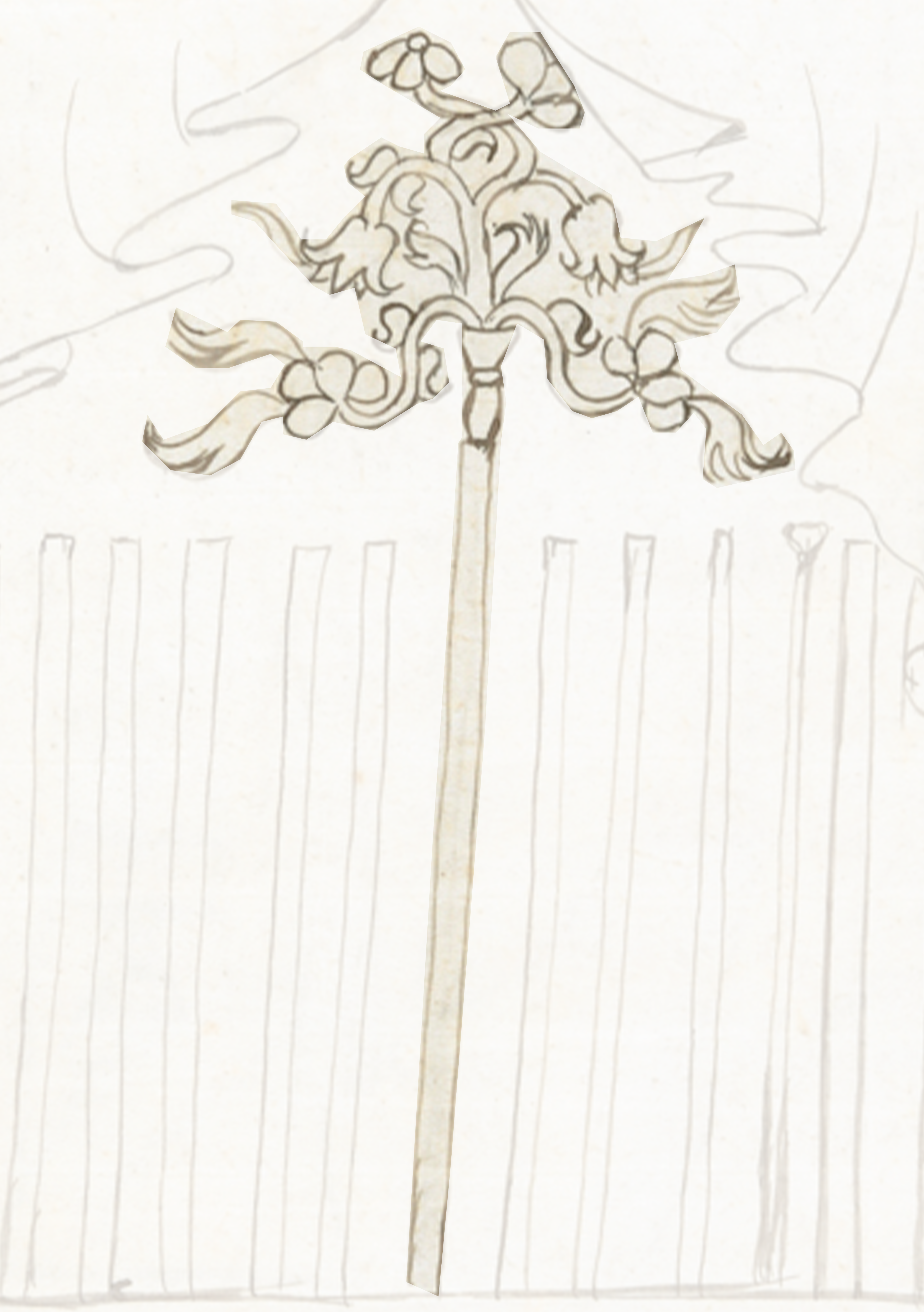 Drawing Of A Tree With A Bird On It