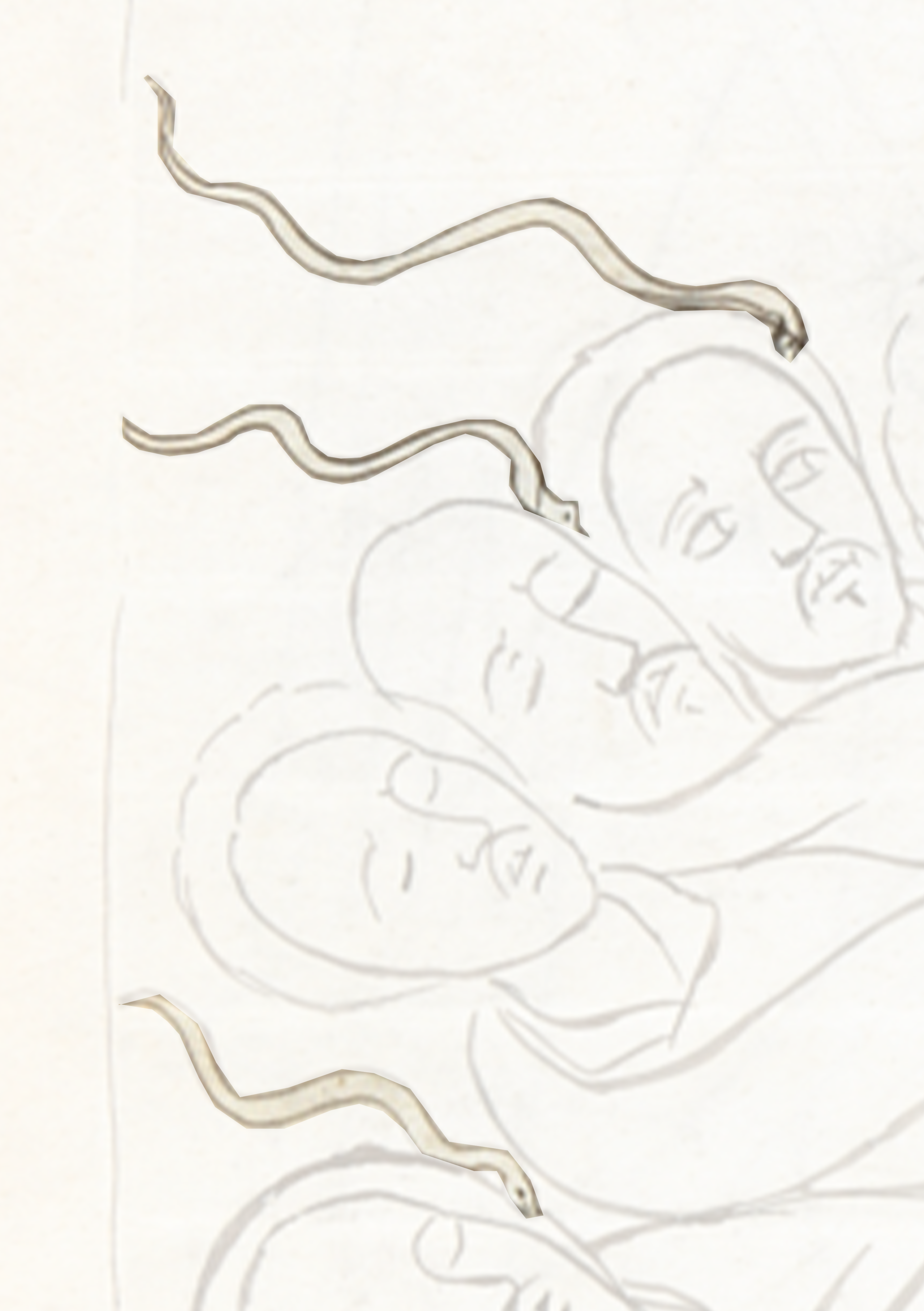 Drawing Of A Woman And Two Children
