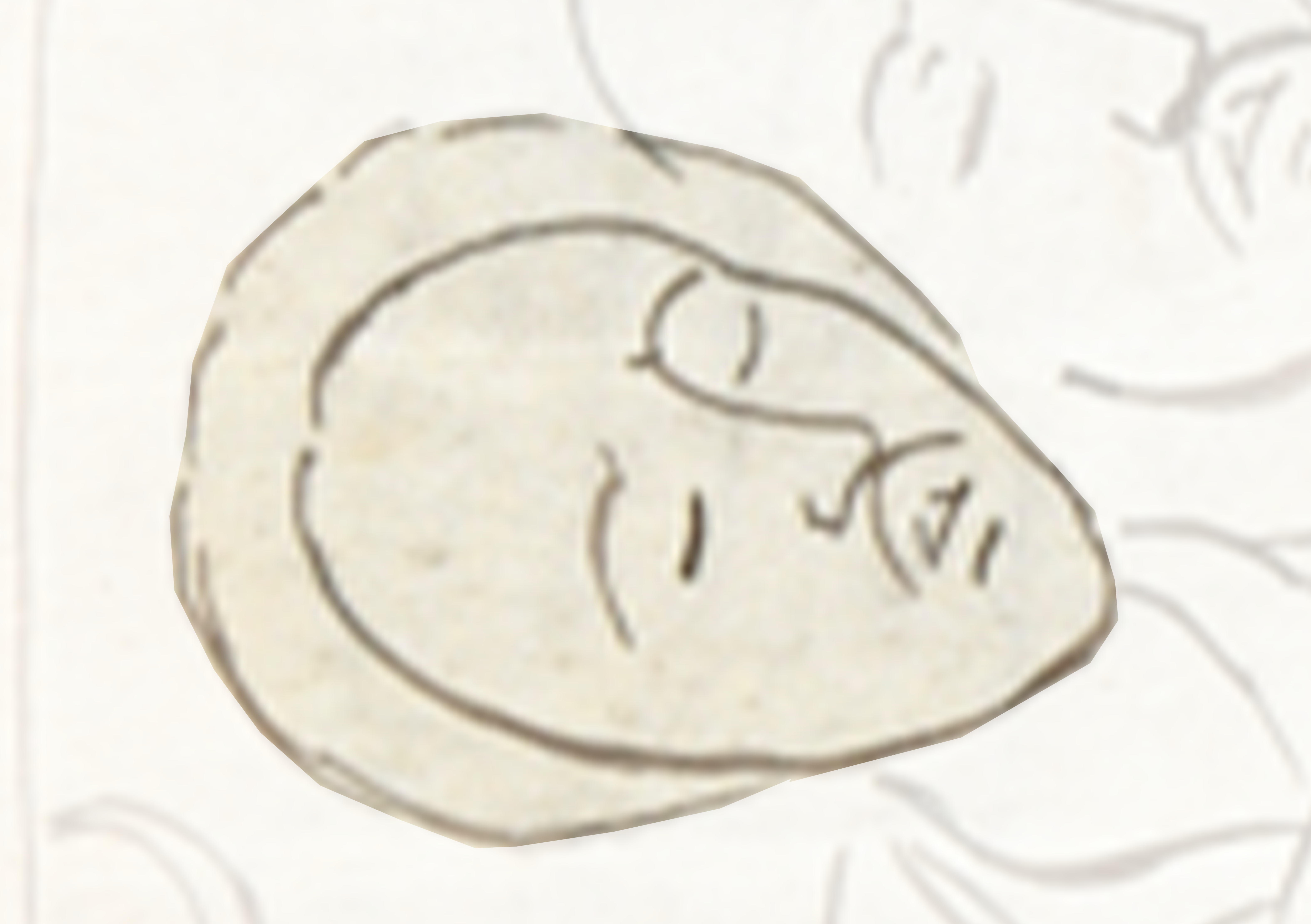 Drawing Of A Face On A Piece Of Paper