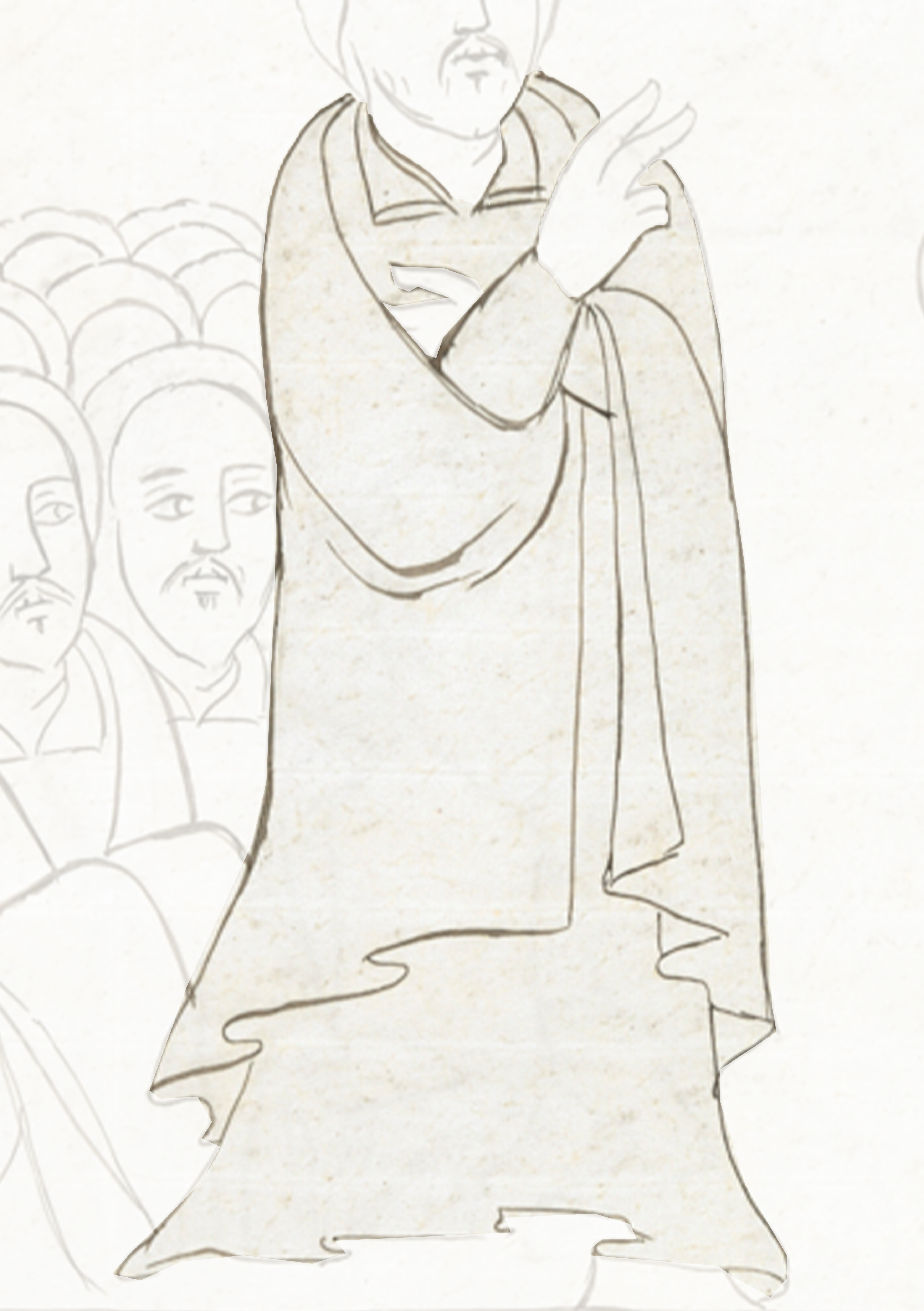 Drawing Of A Man In A Robe