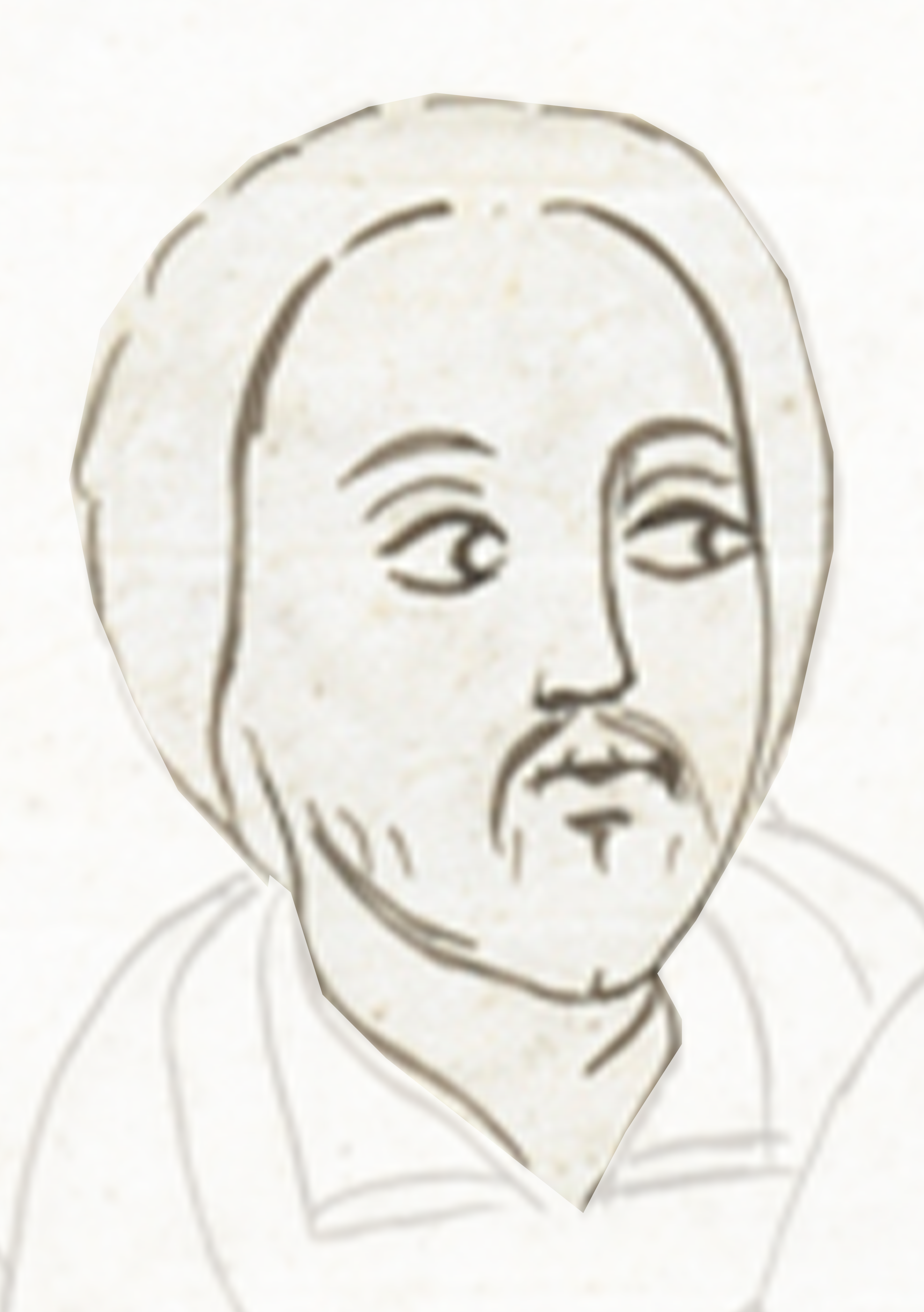 Drawing Of A Man With A Beard