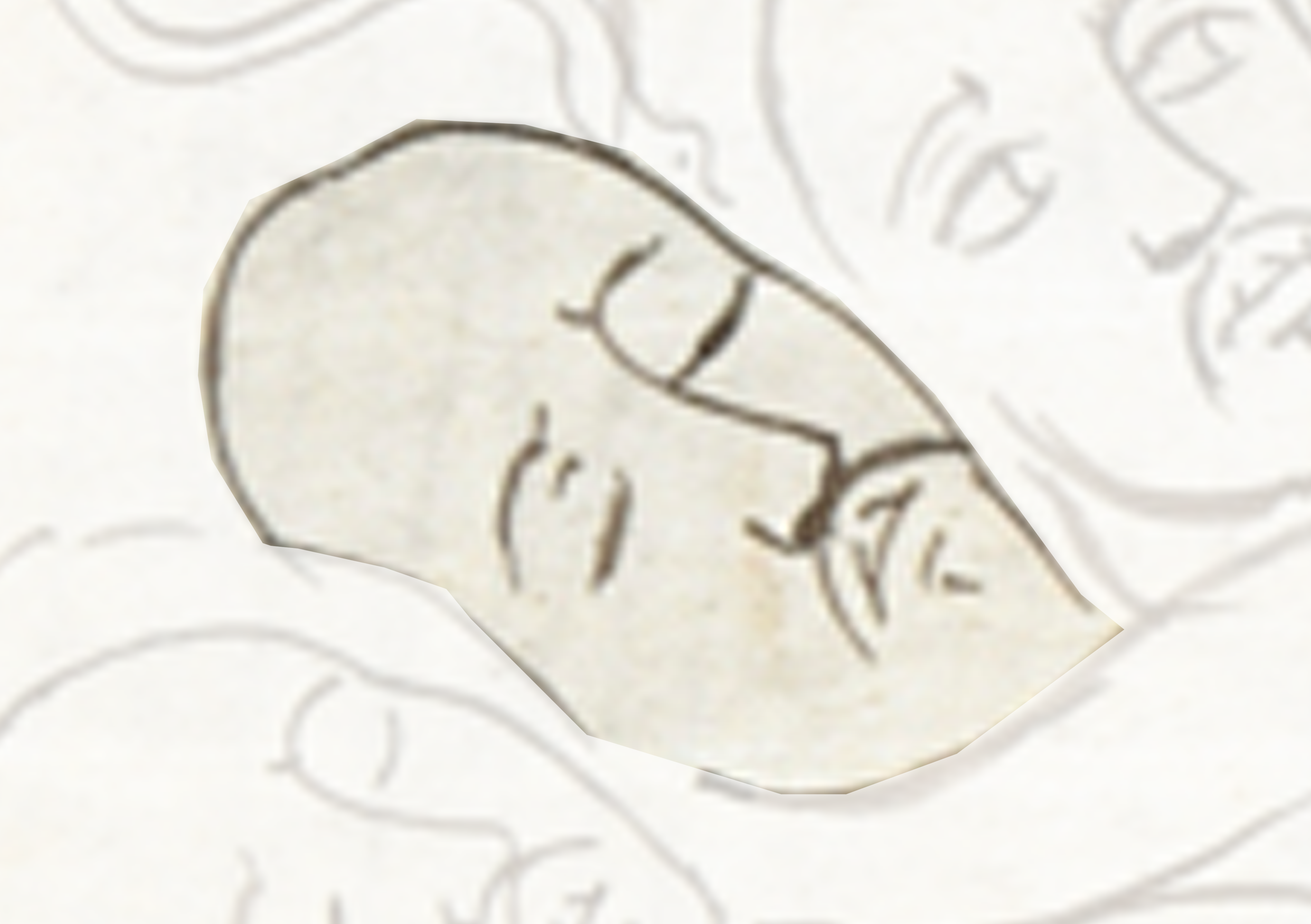 Piece Of Paper With A Drawing Of A Face