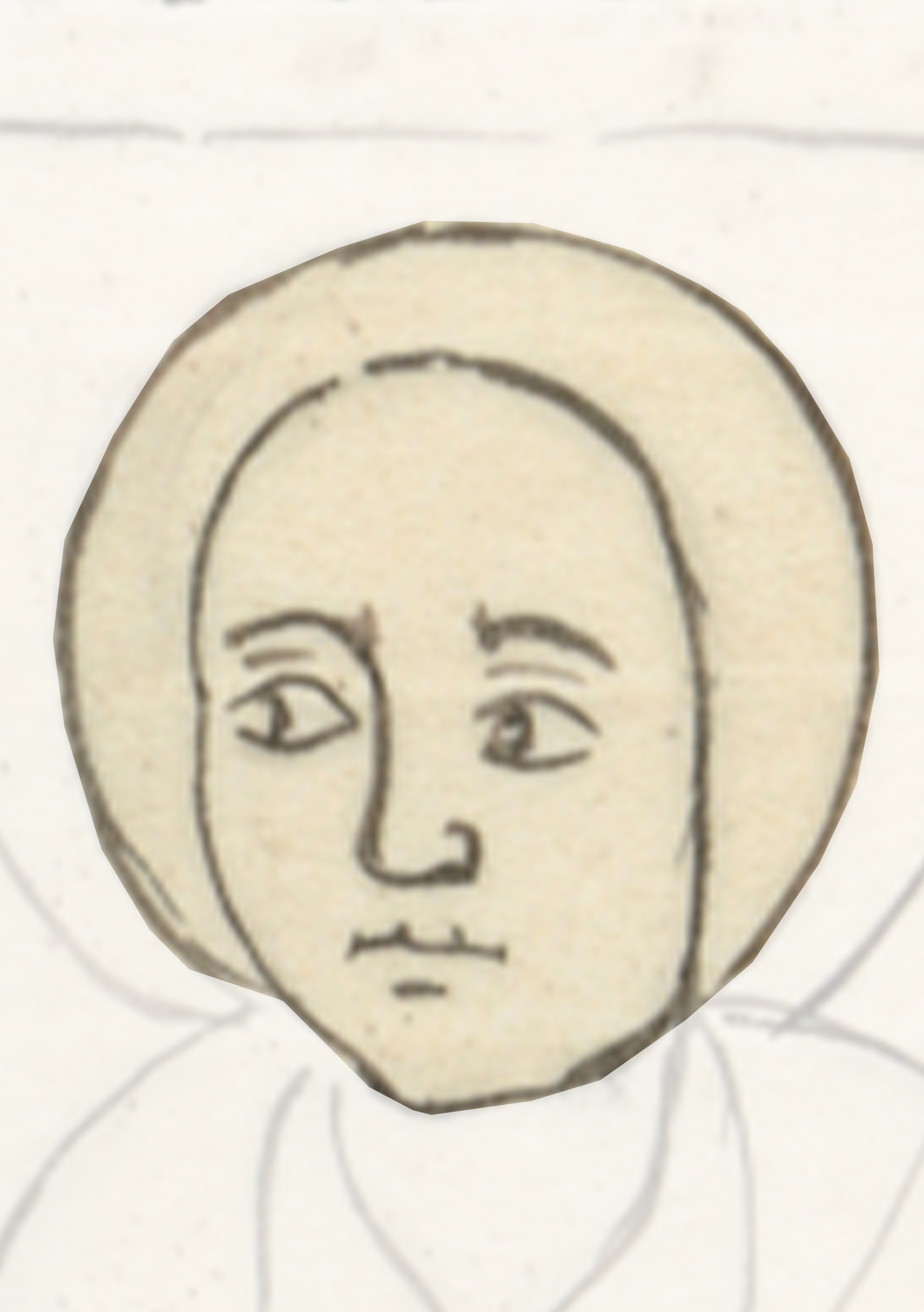 Drawing Of A Woman With A White Hat