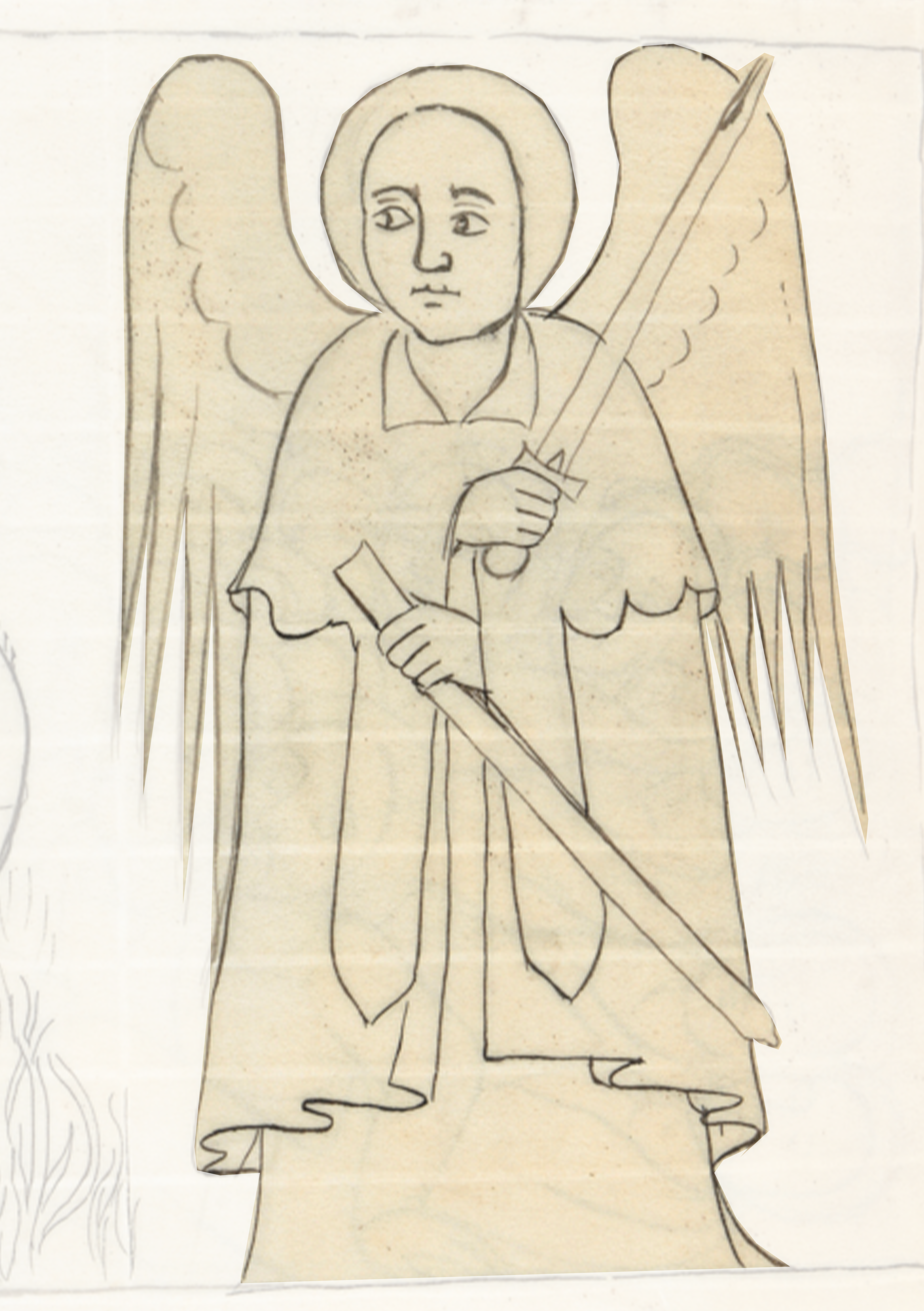 Angel With A Sword And A Sword