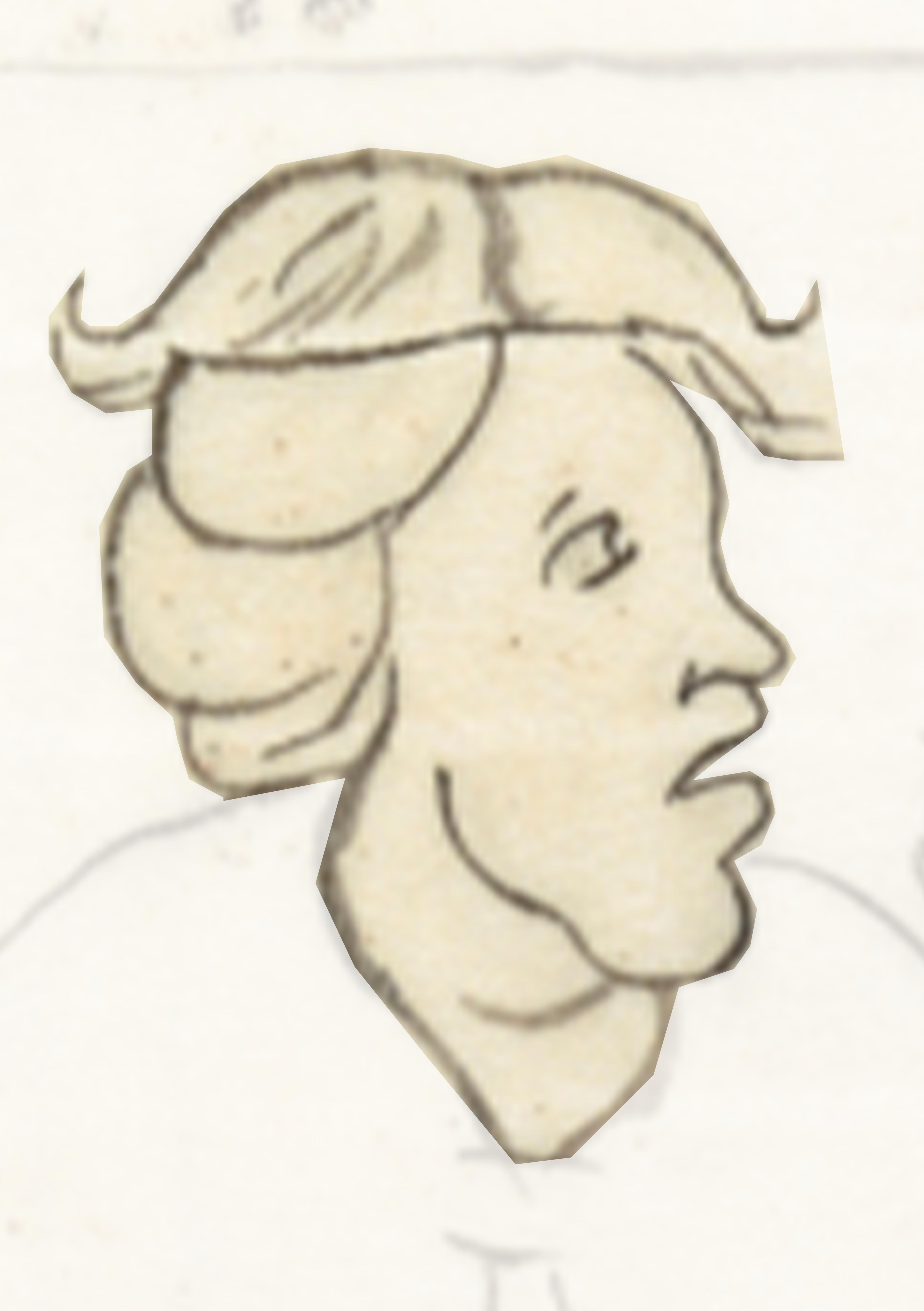 Drawing Of A Woman With A Goat Head