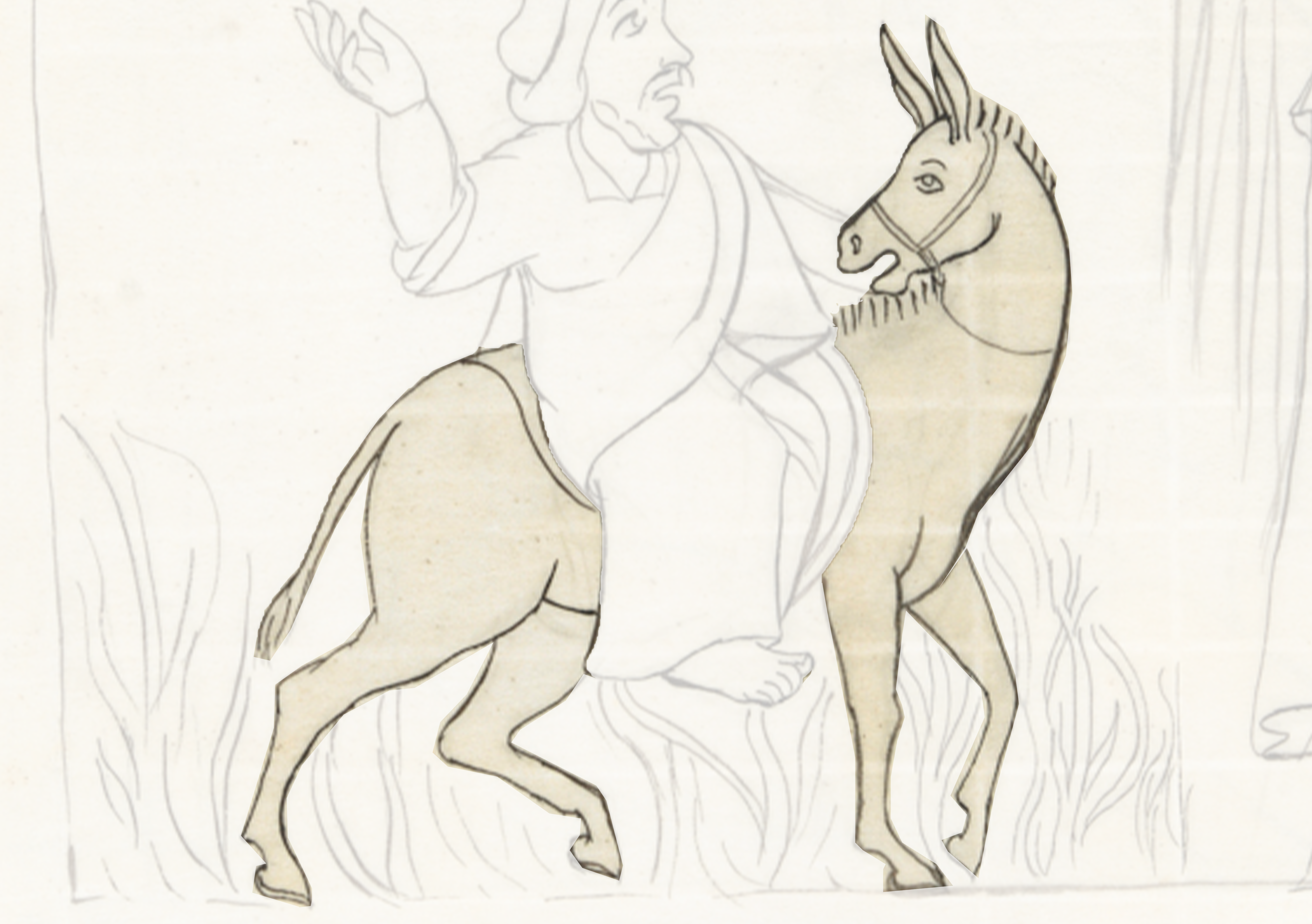 Drawing Of A Man Riding A Horse