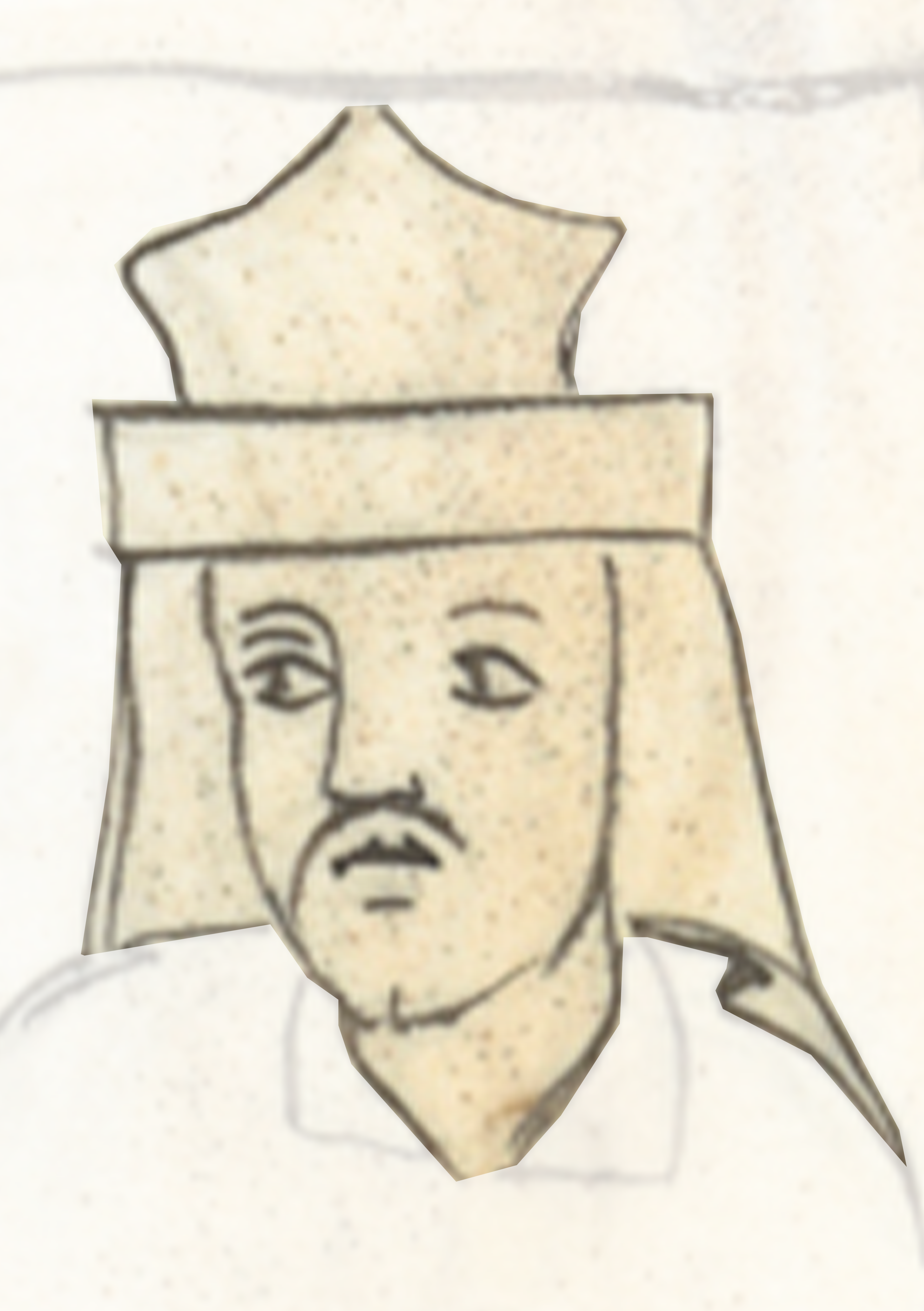Drawing Of A Man In A Chef S Hat