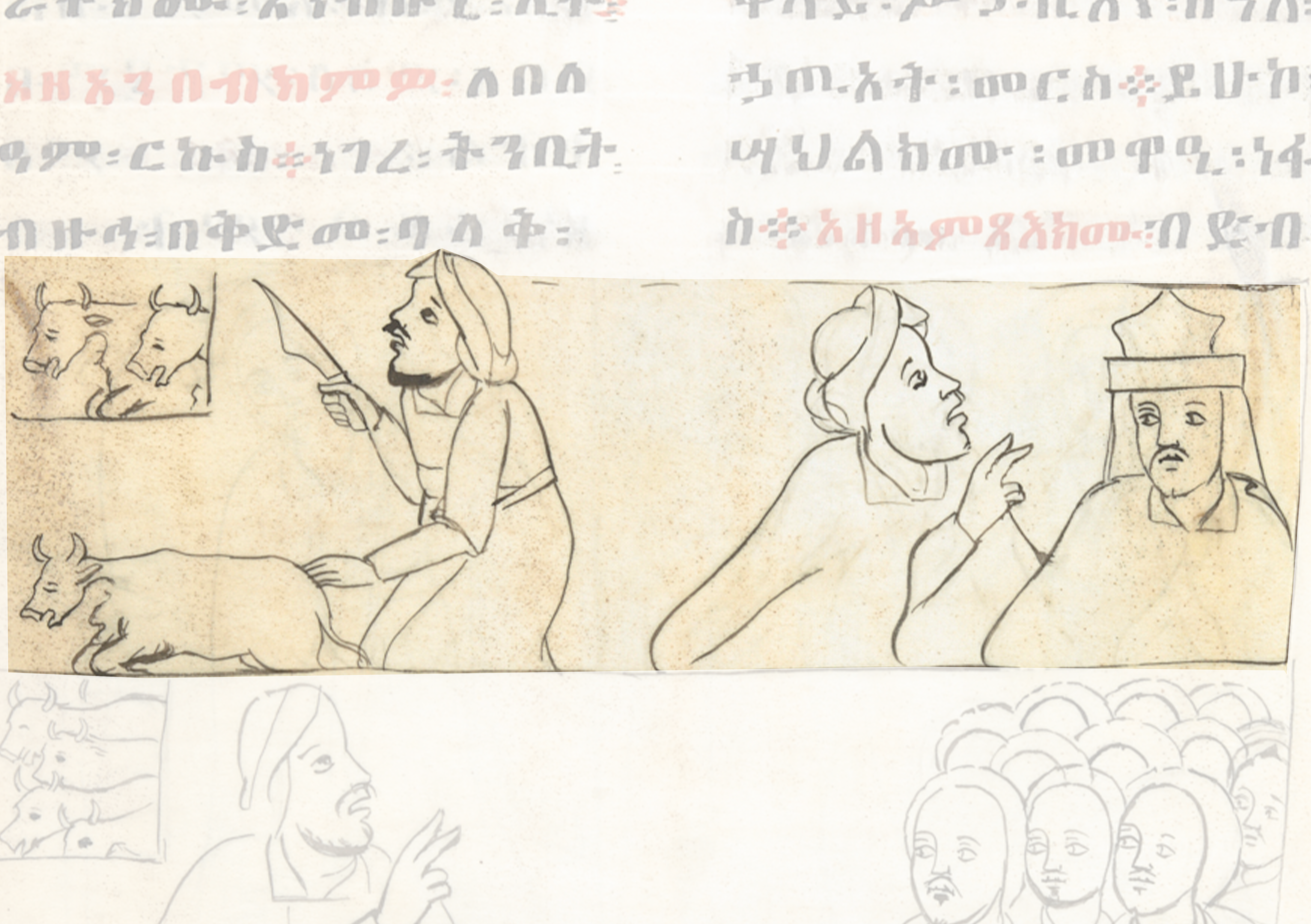 Drawing Of A Man And A Woman