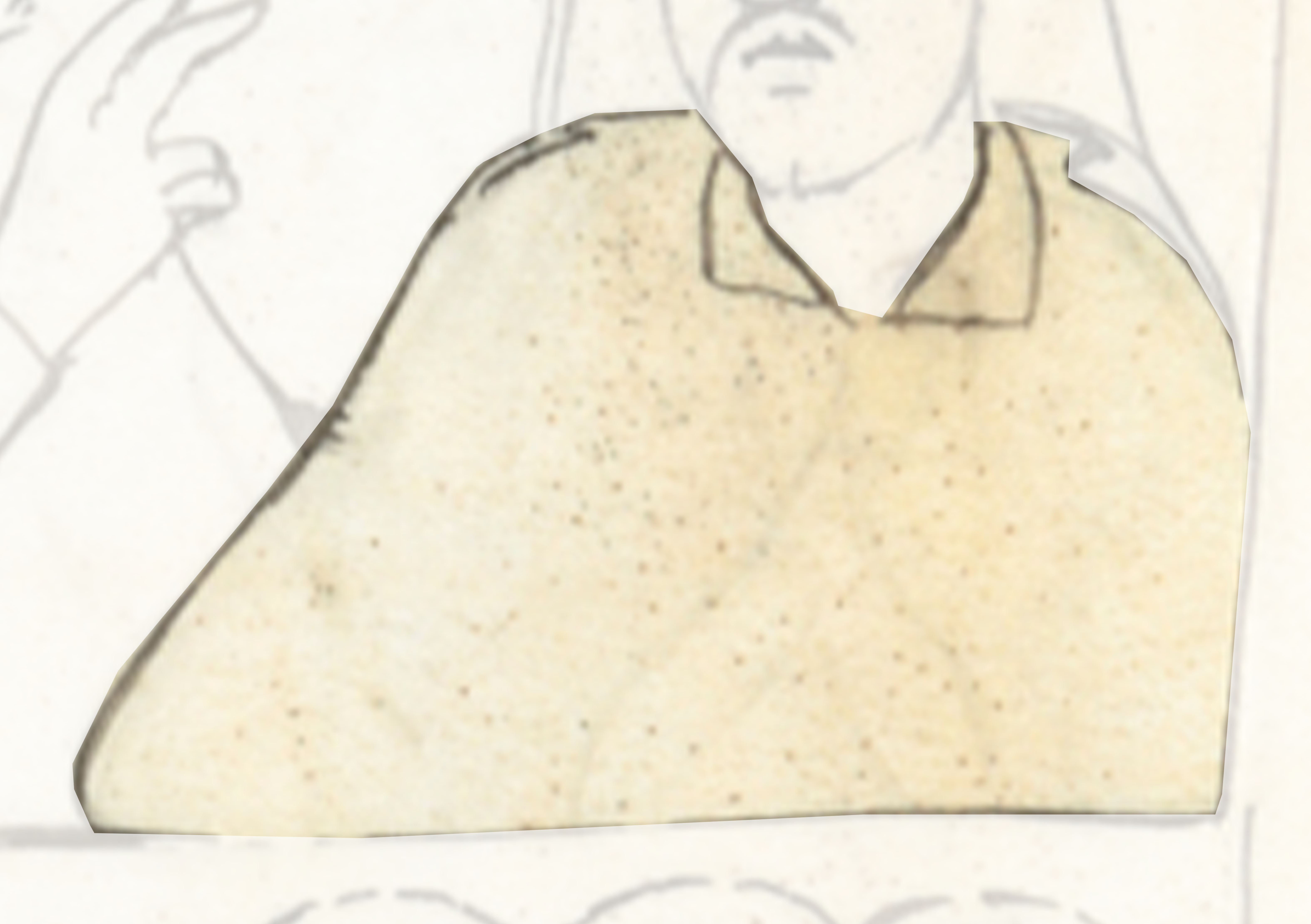 Drawing Of A Man In A White Shirt