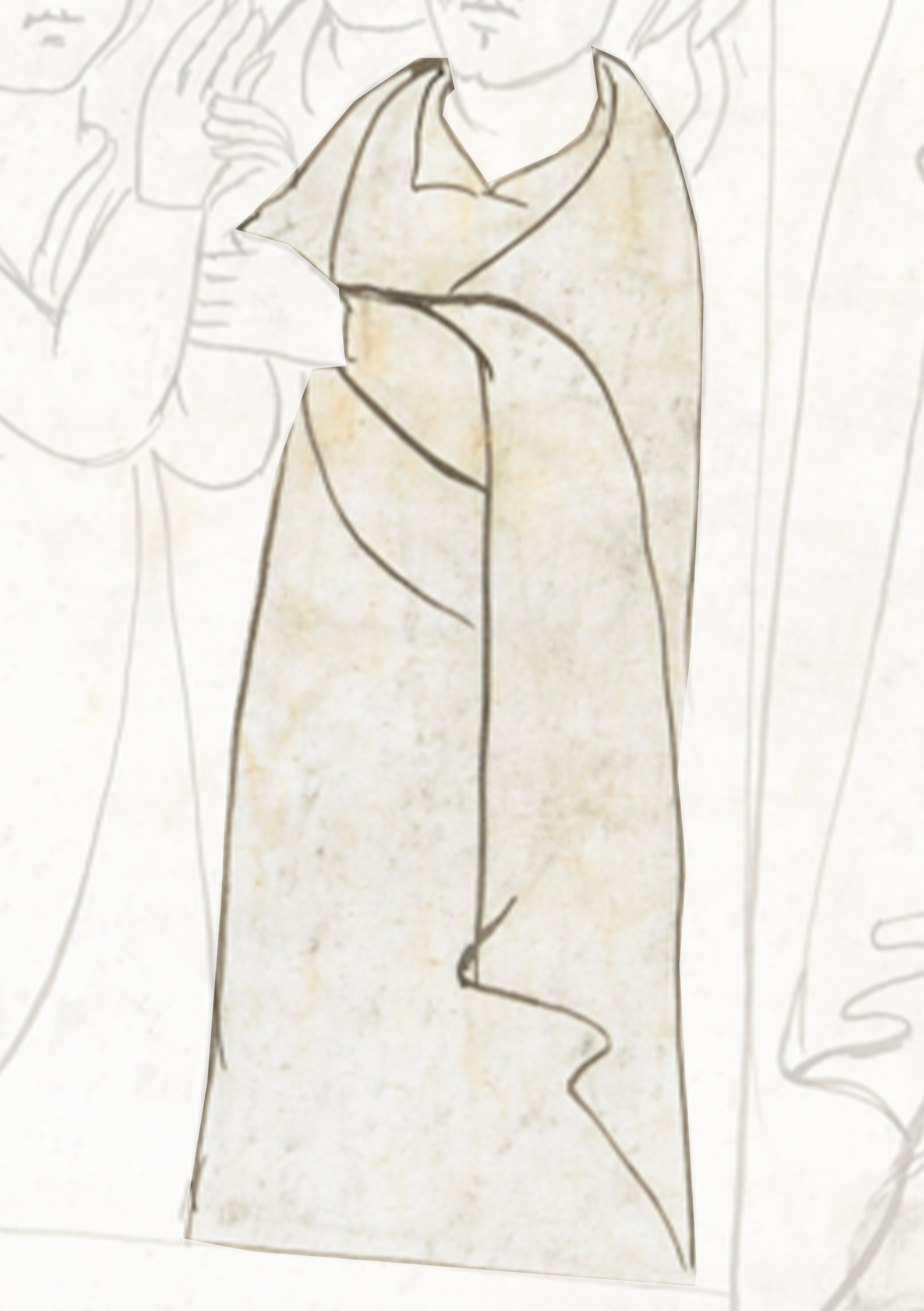 Drawing Of A Woman In A Dress