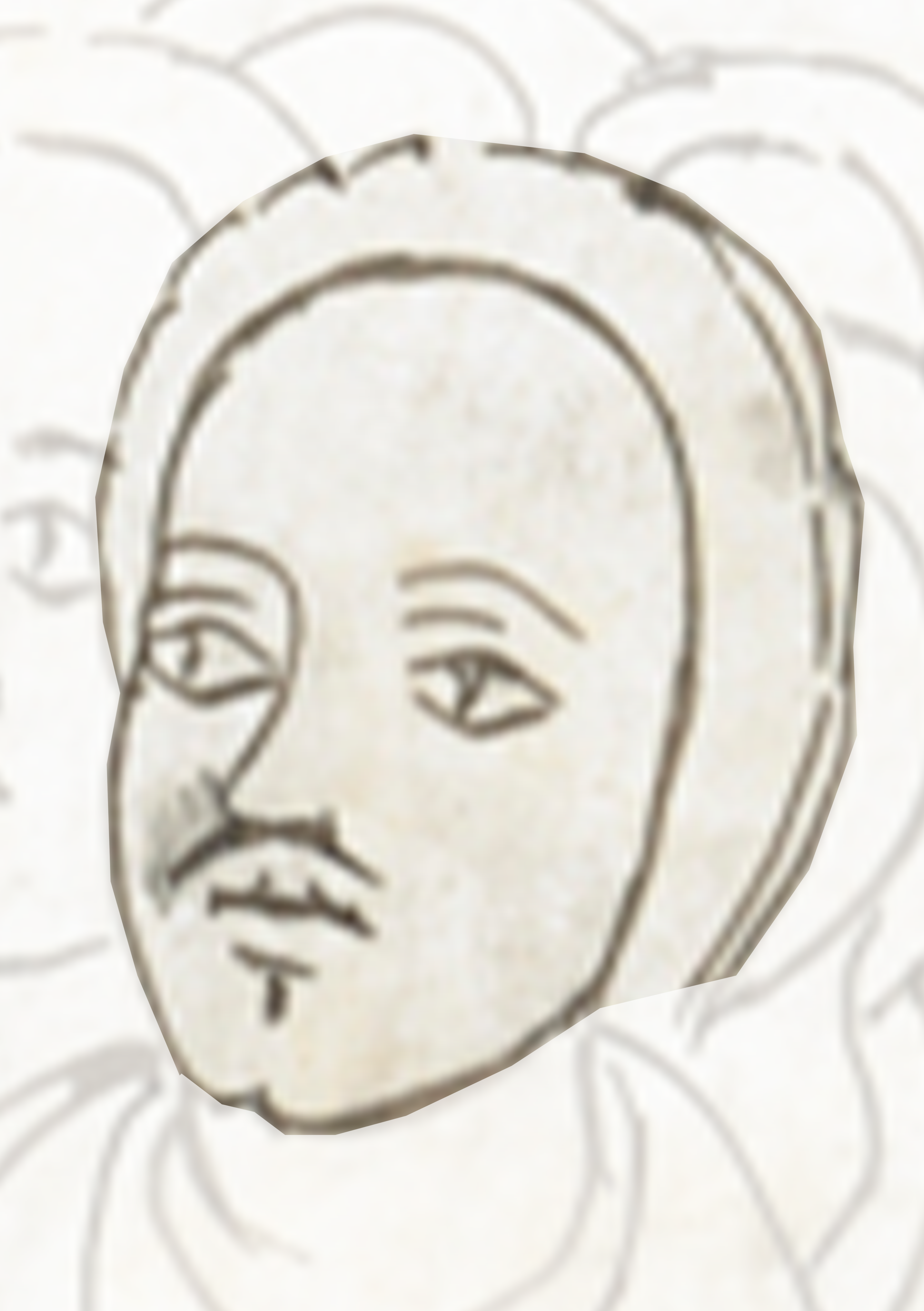 Drawing Of A Man With A Mustache