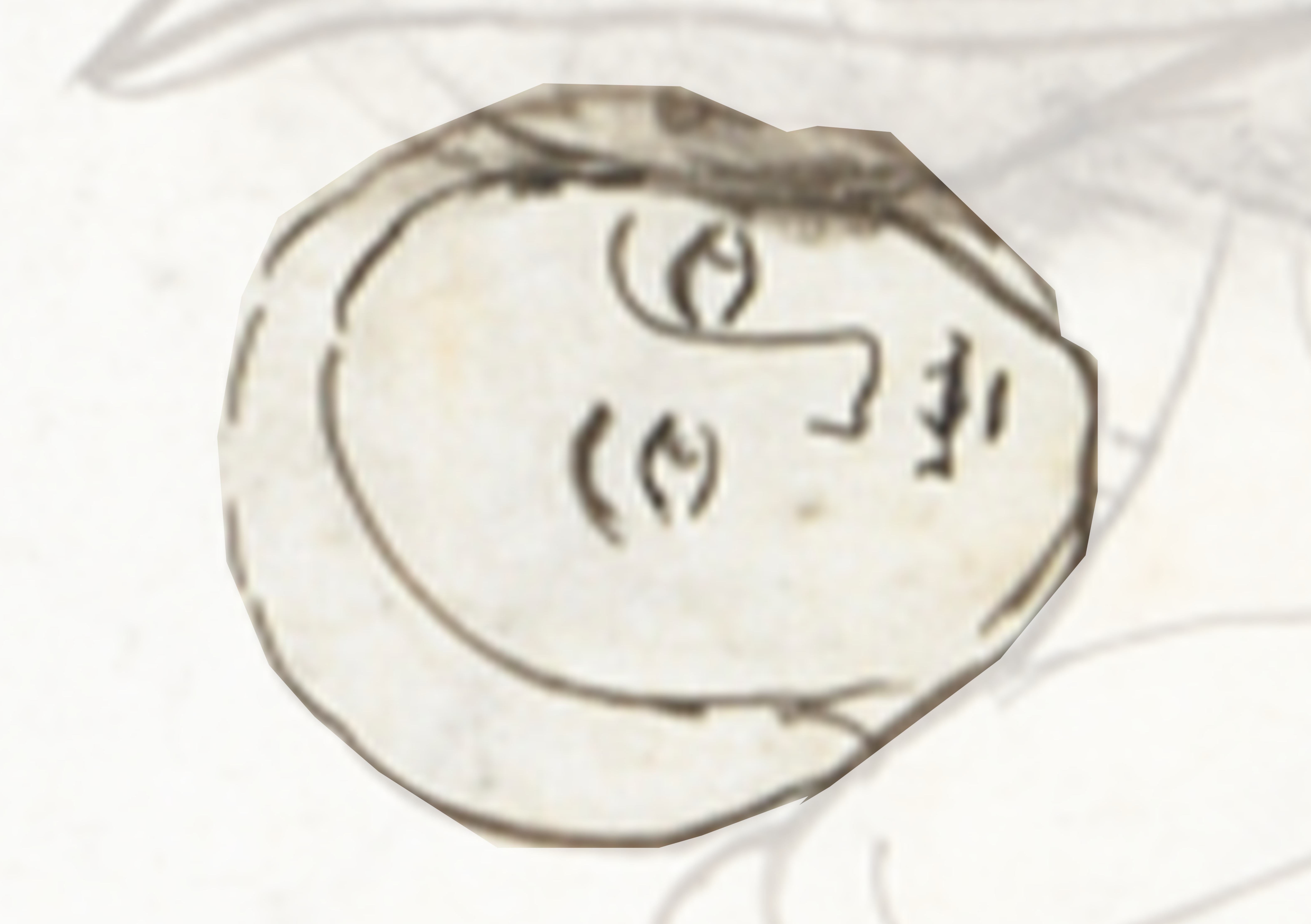 Drawing Of A Face On A White Background