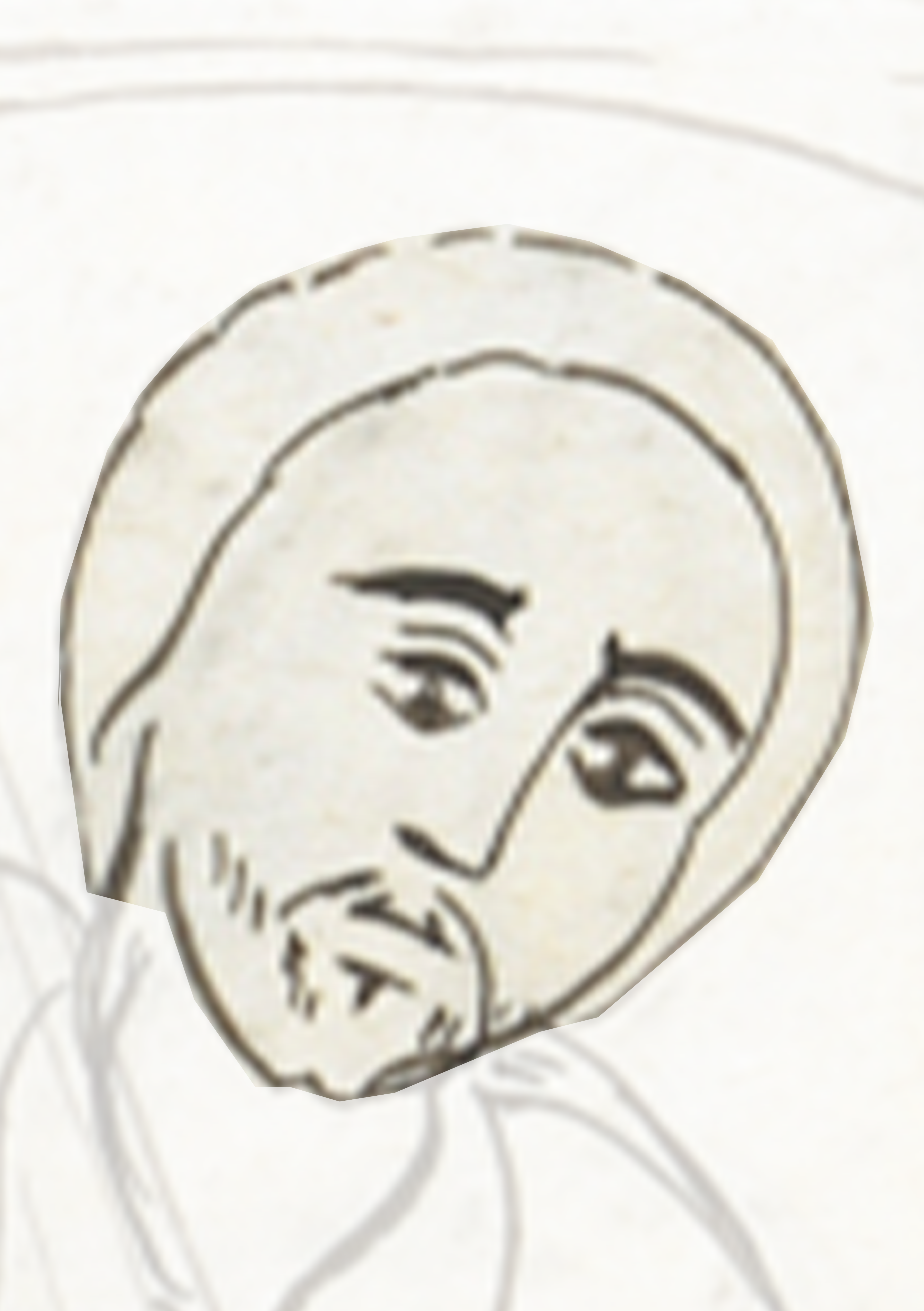Drawing Of A Man With A Beard