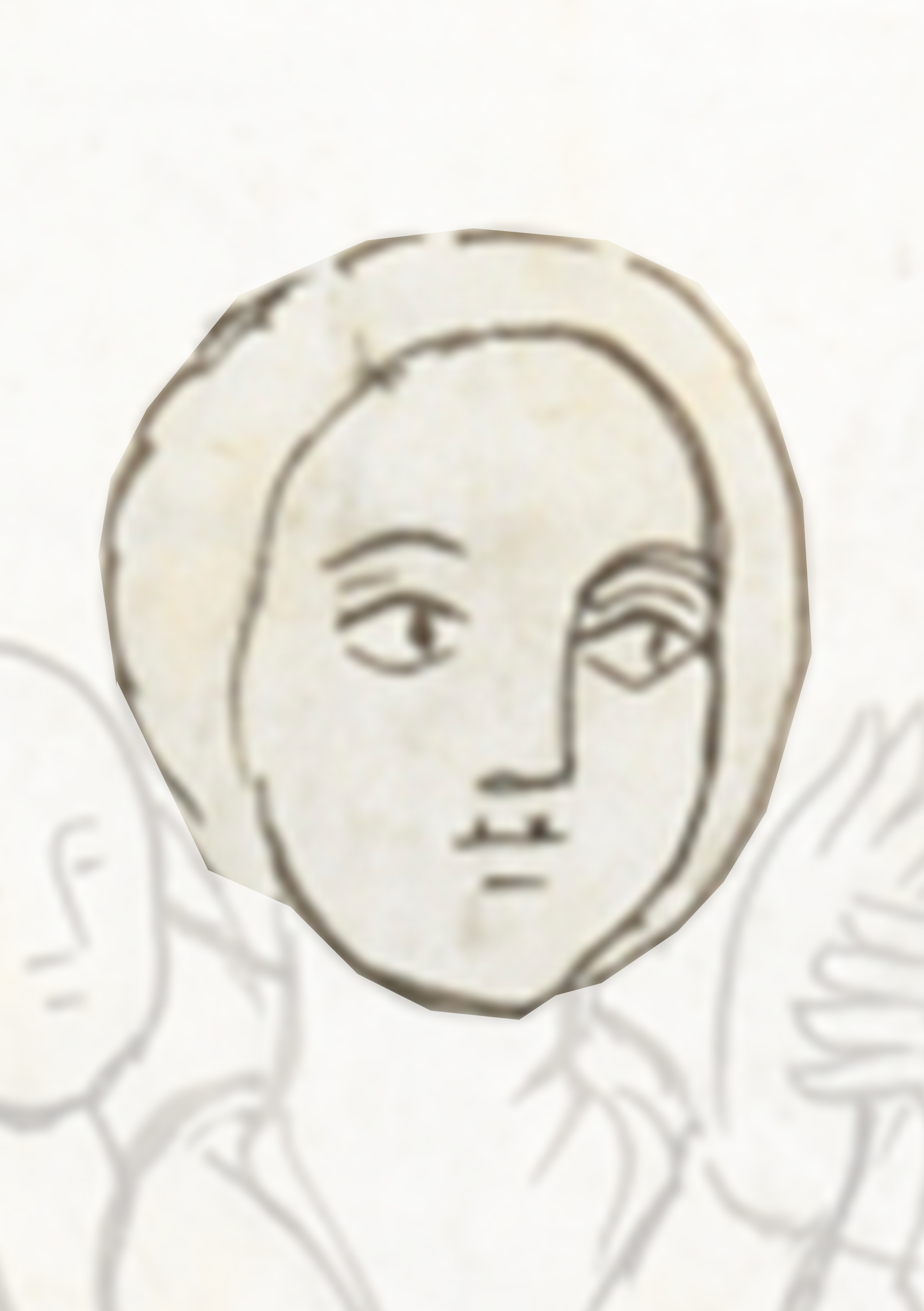 Drawing Of A Woman With A Face