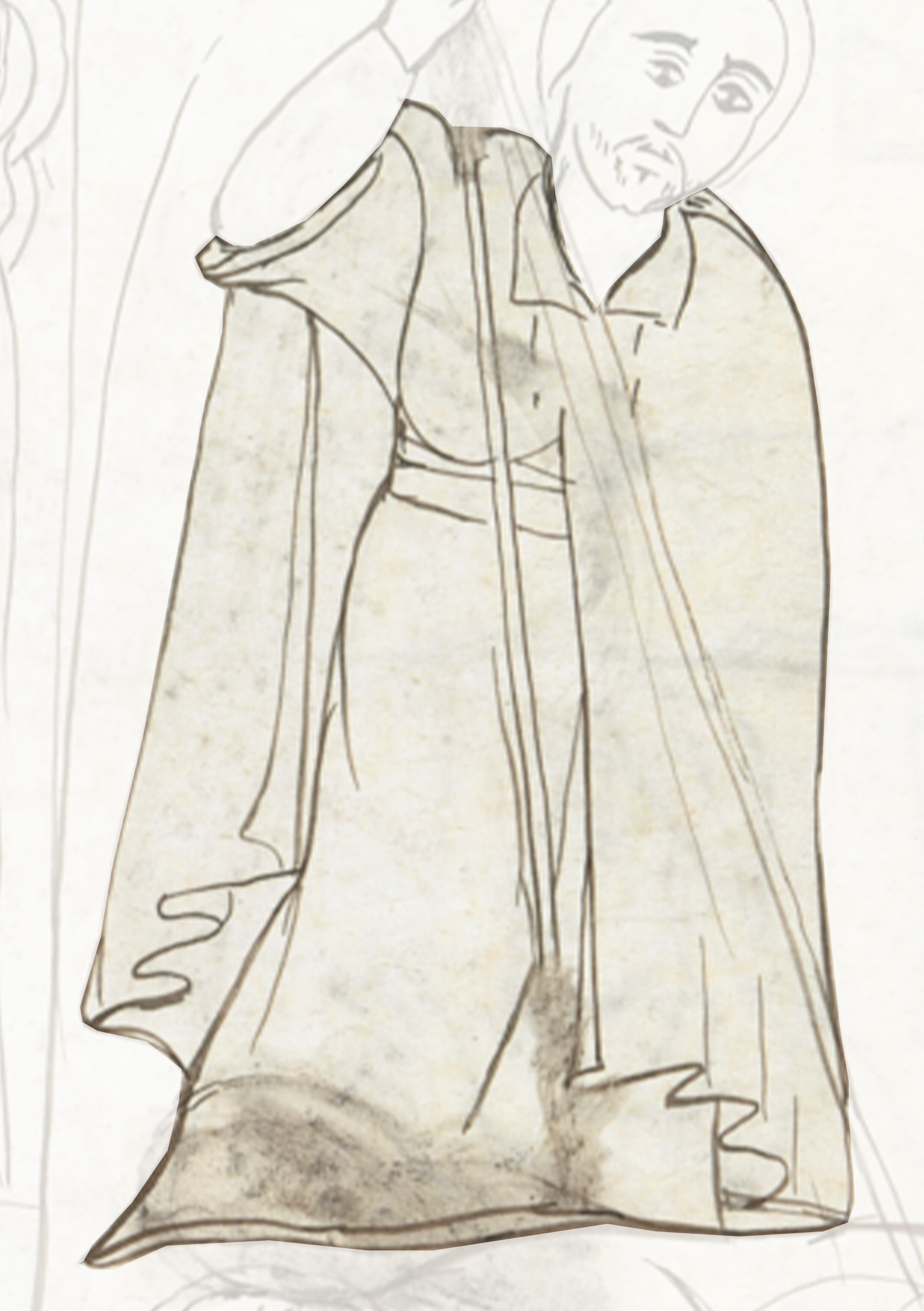 Drawing Of A Man In A Robe