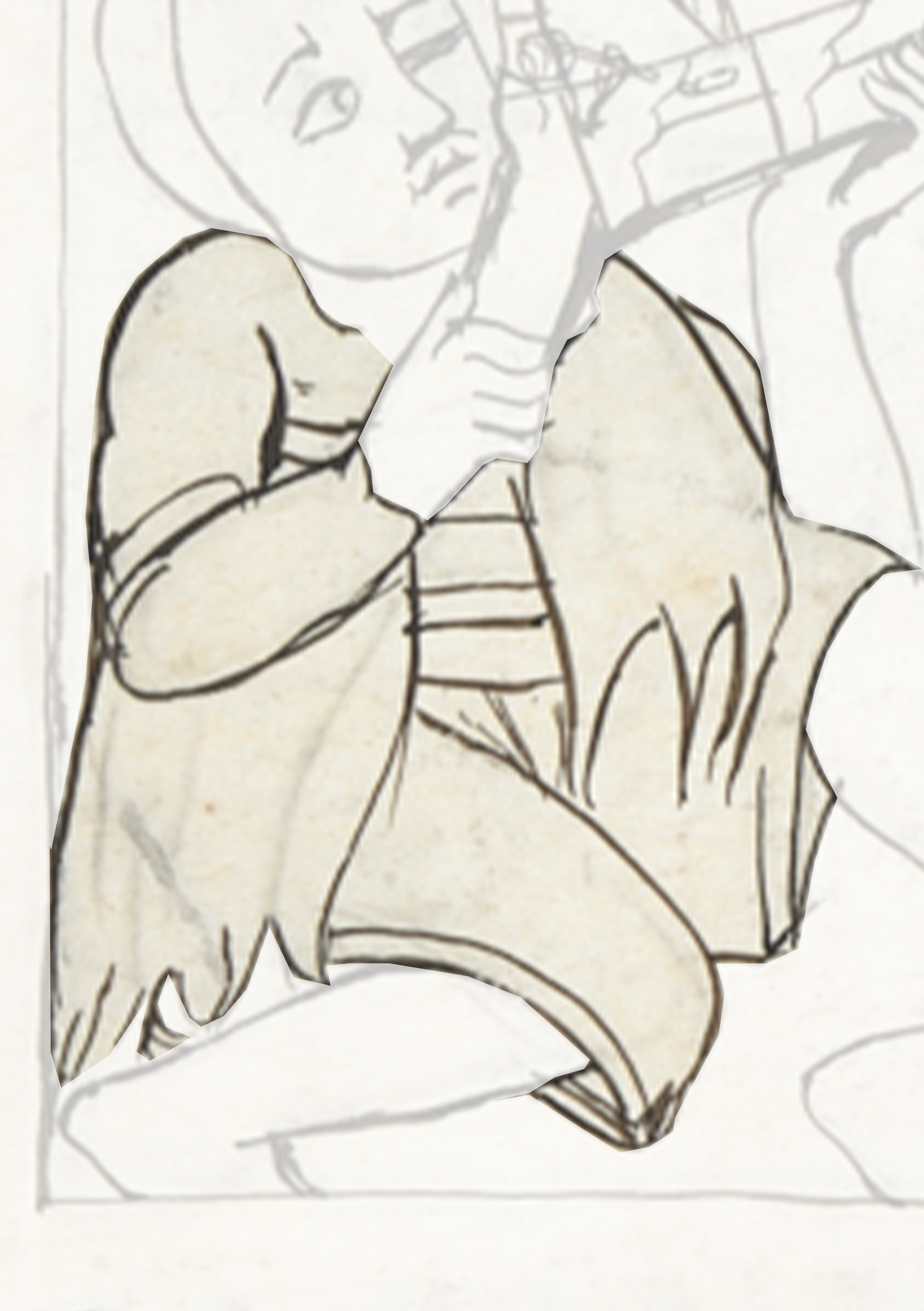 Drawing Of A Man Playing A Guitar