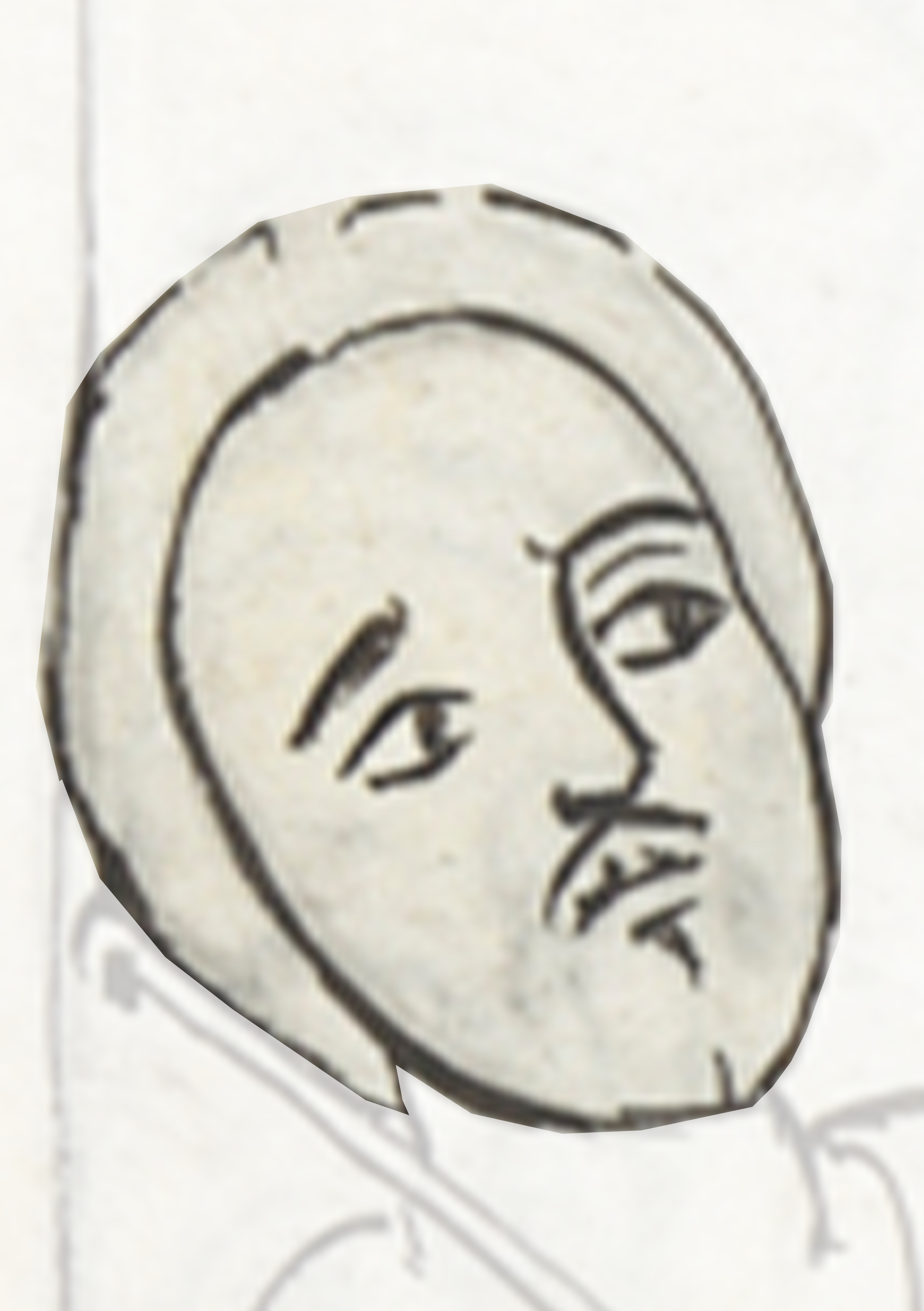 Drawing Of A Man With A Beard