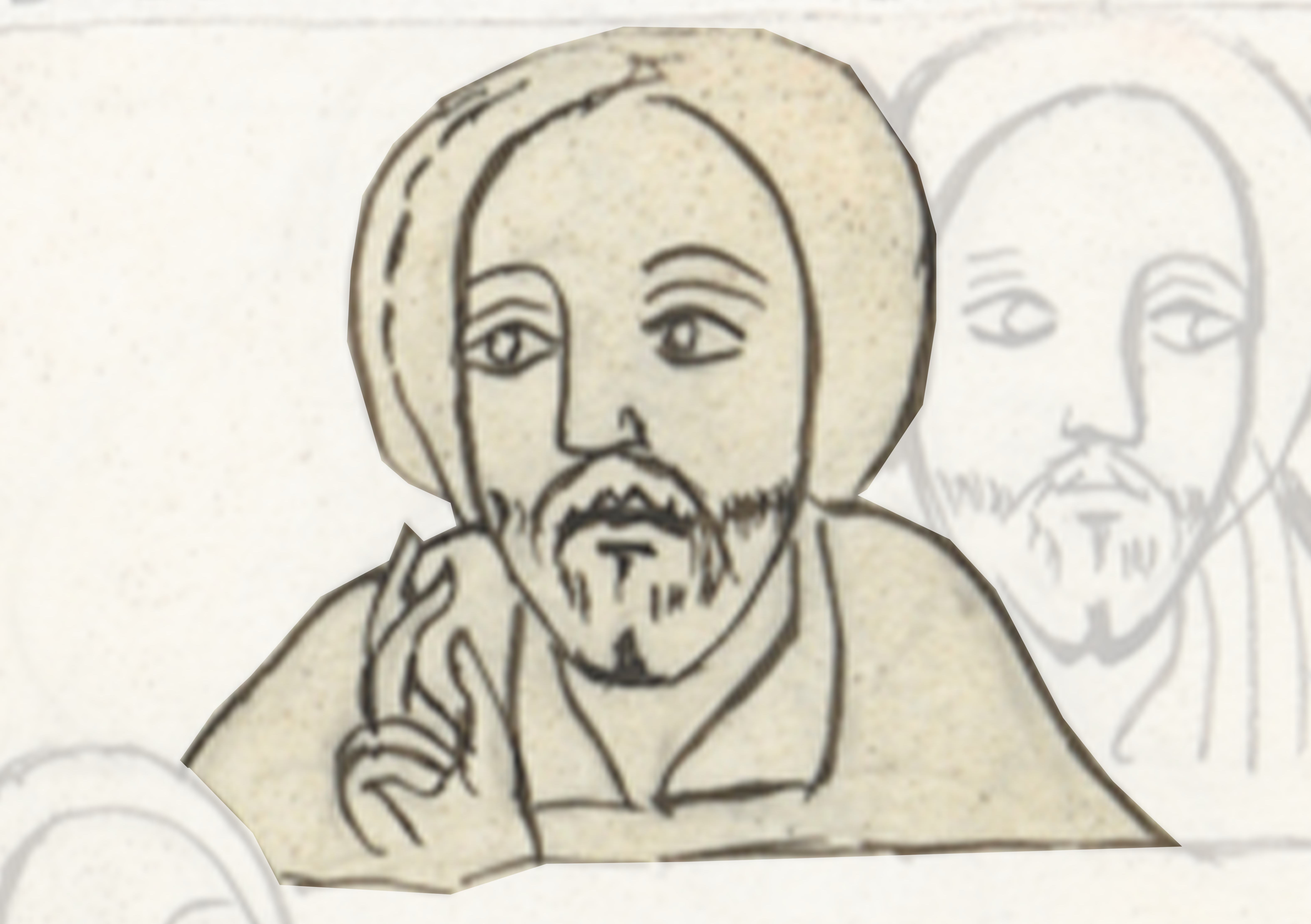 Drawing Of A Man With A Beard