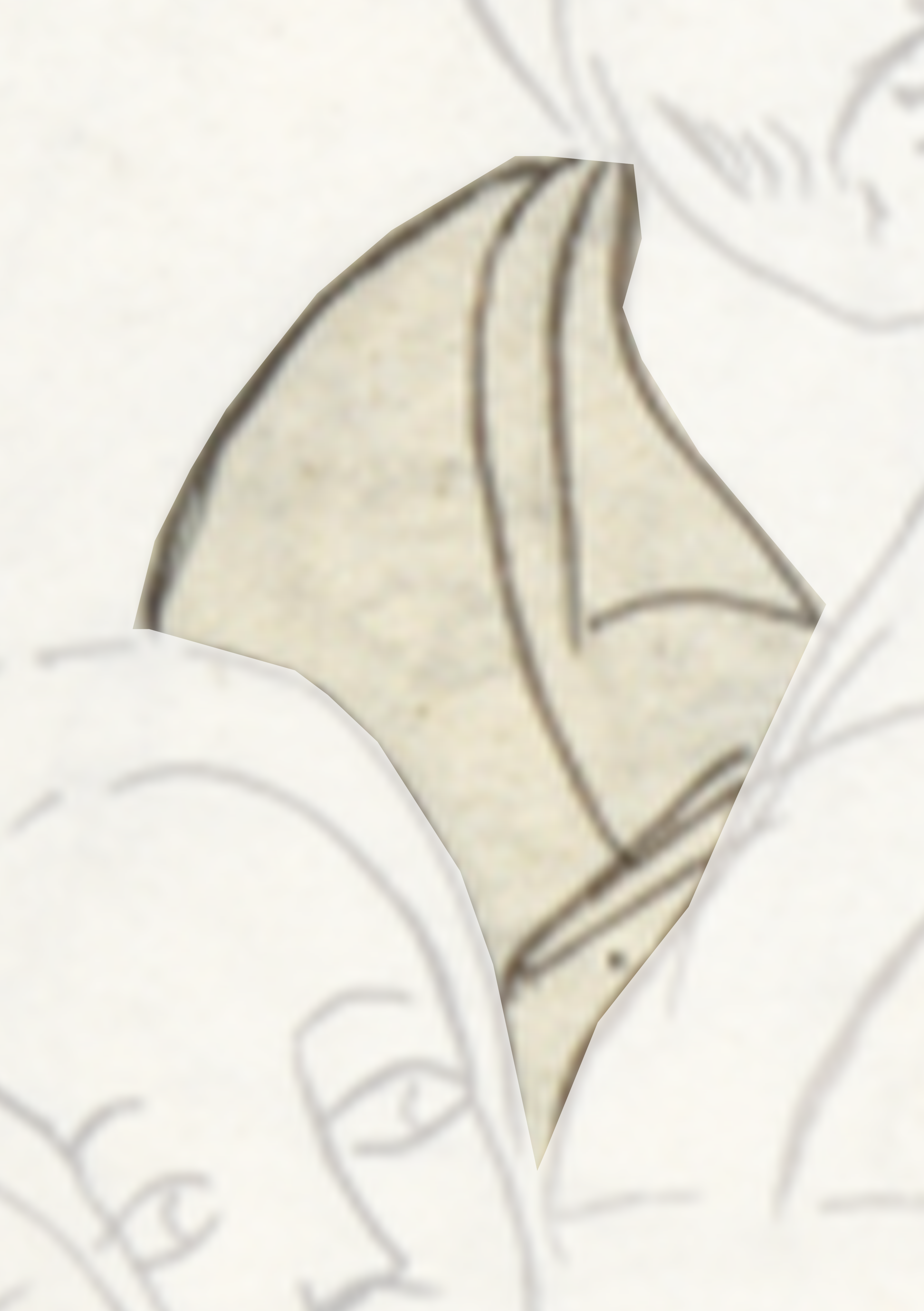 Drawing Of A Leaf With A White Background