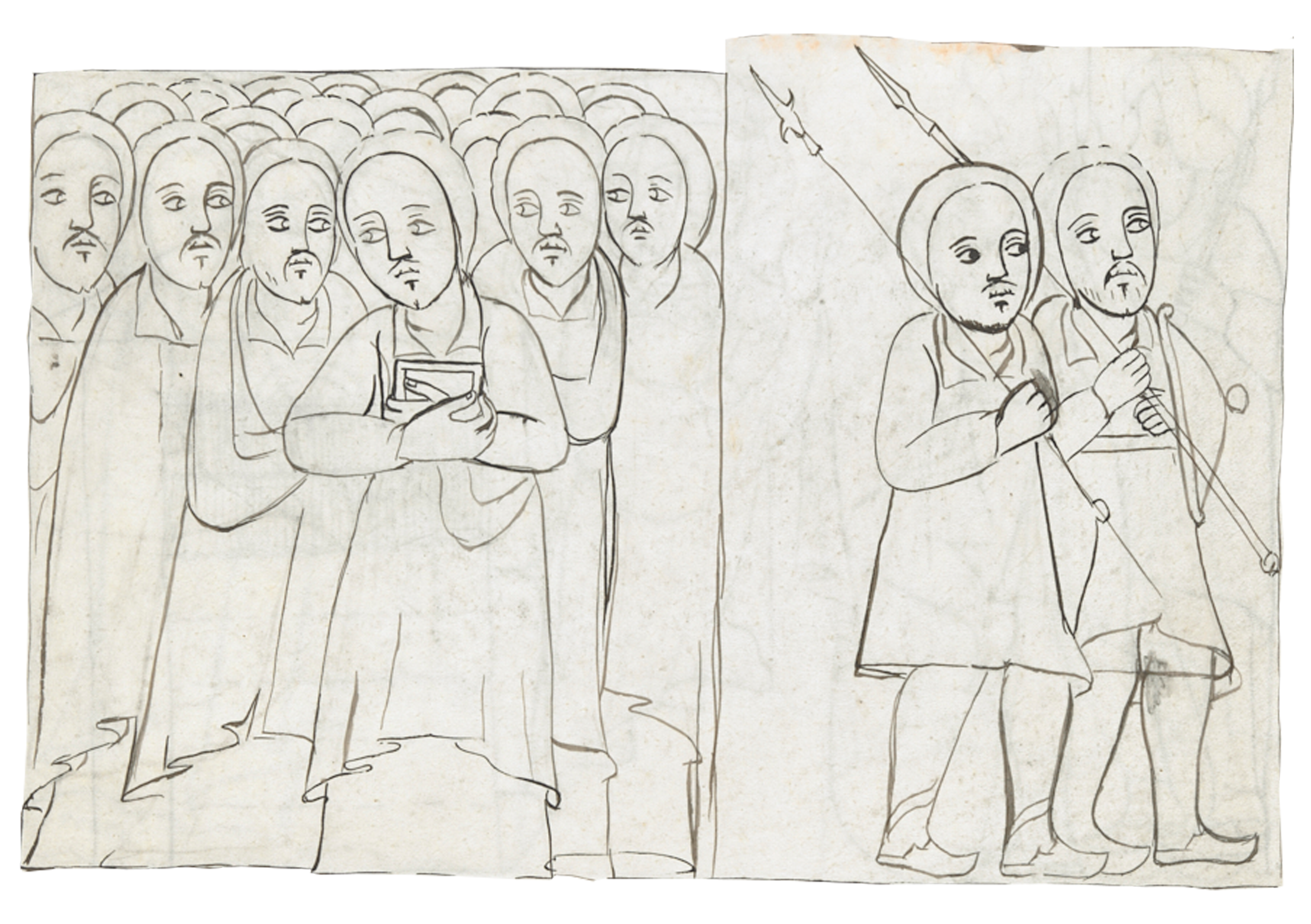 Drawing Of A Group Of People