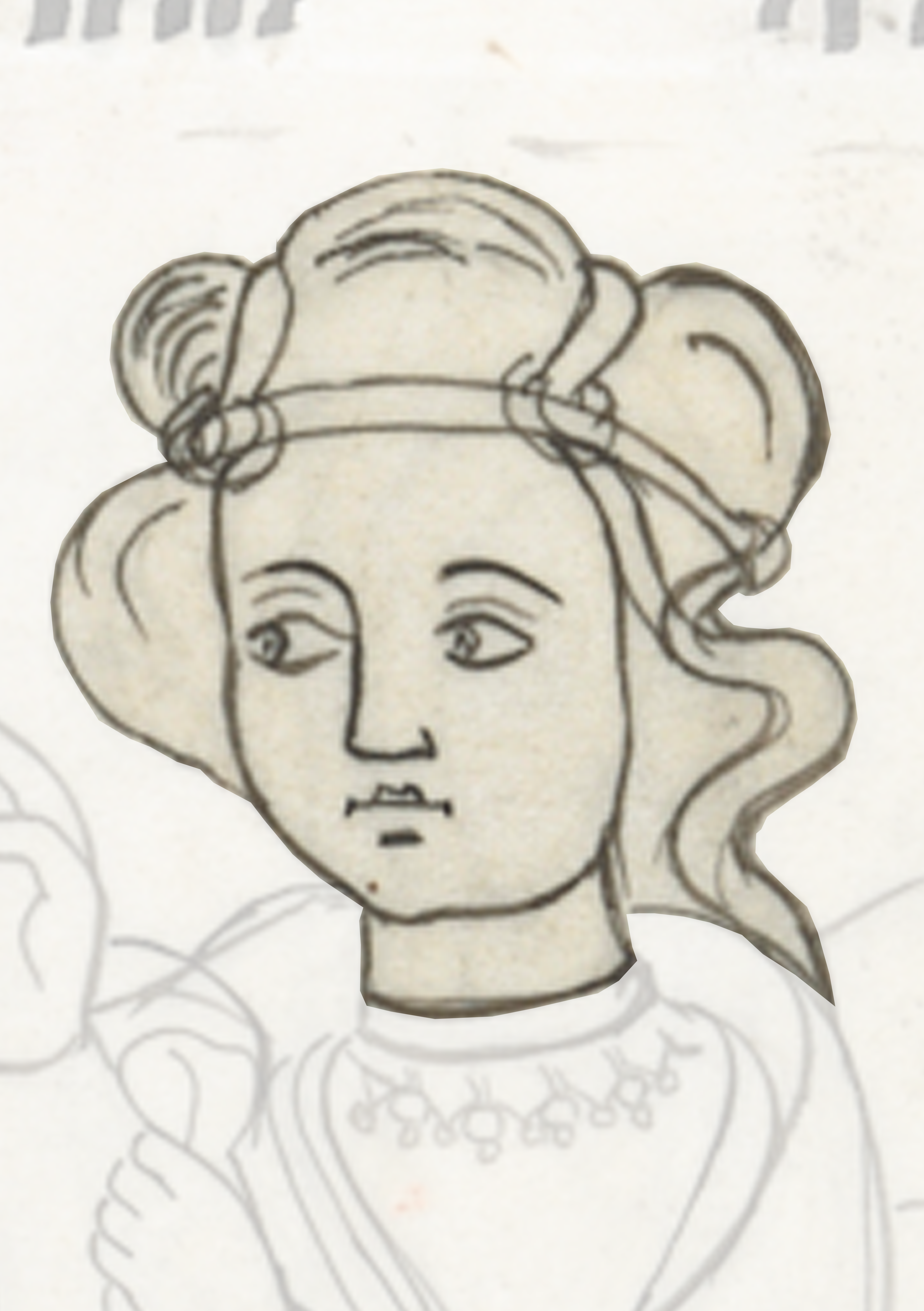 Drawing Of A Woman With A Hat