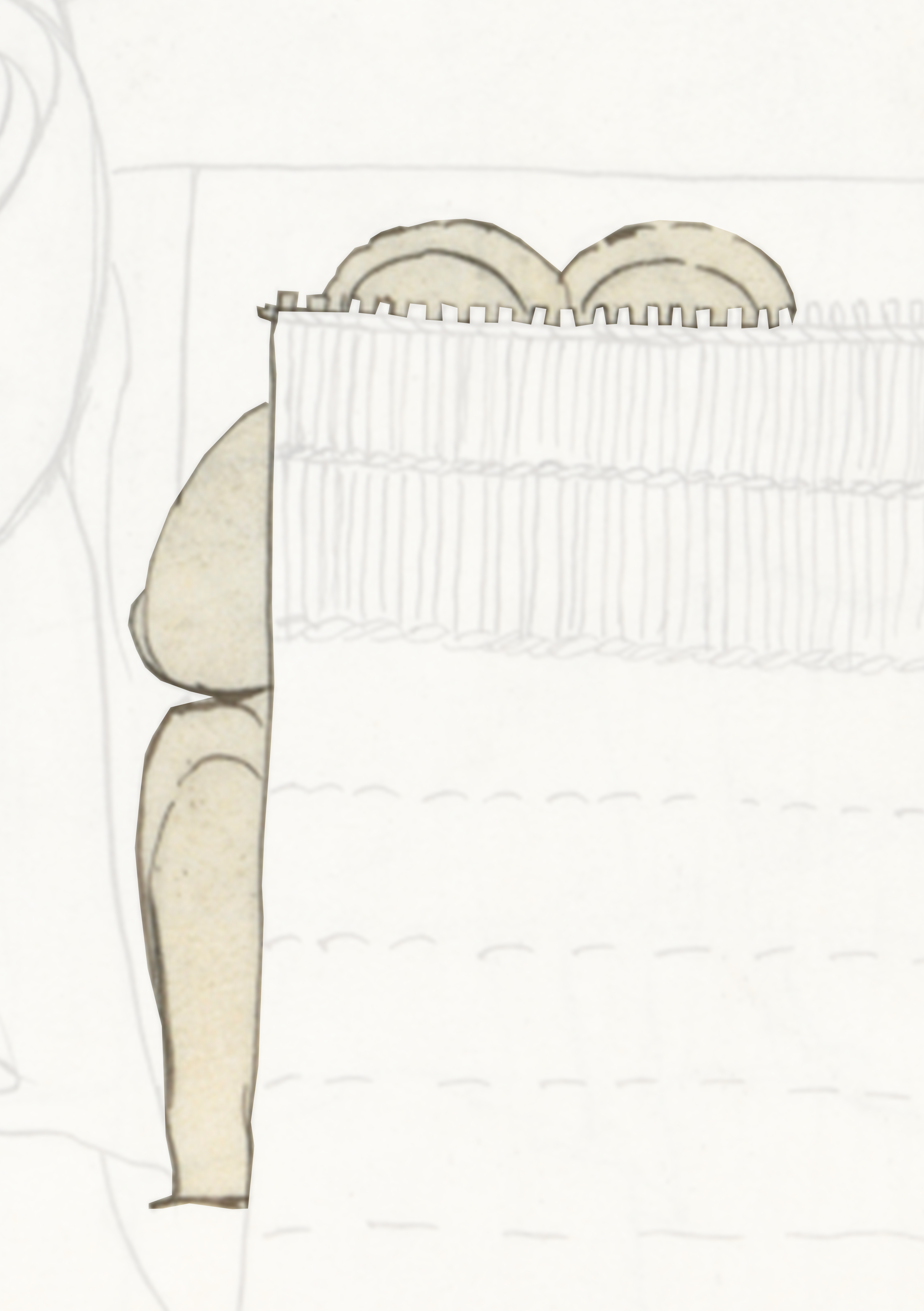 Drawing Of A Man Holding A Piece Of Paper