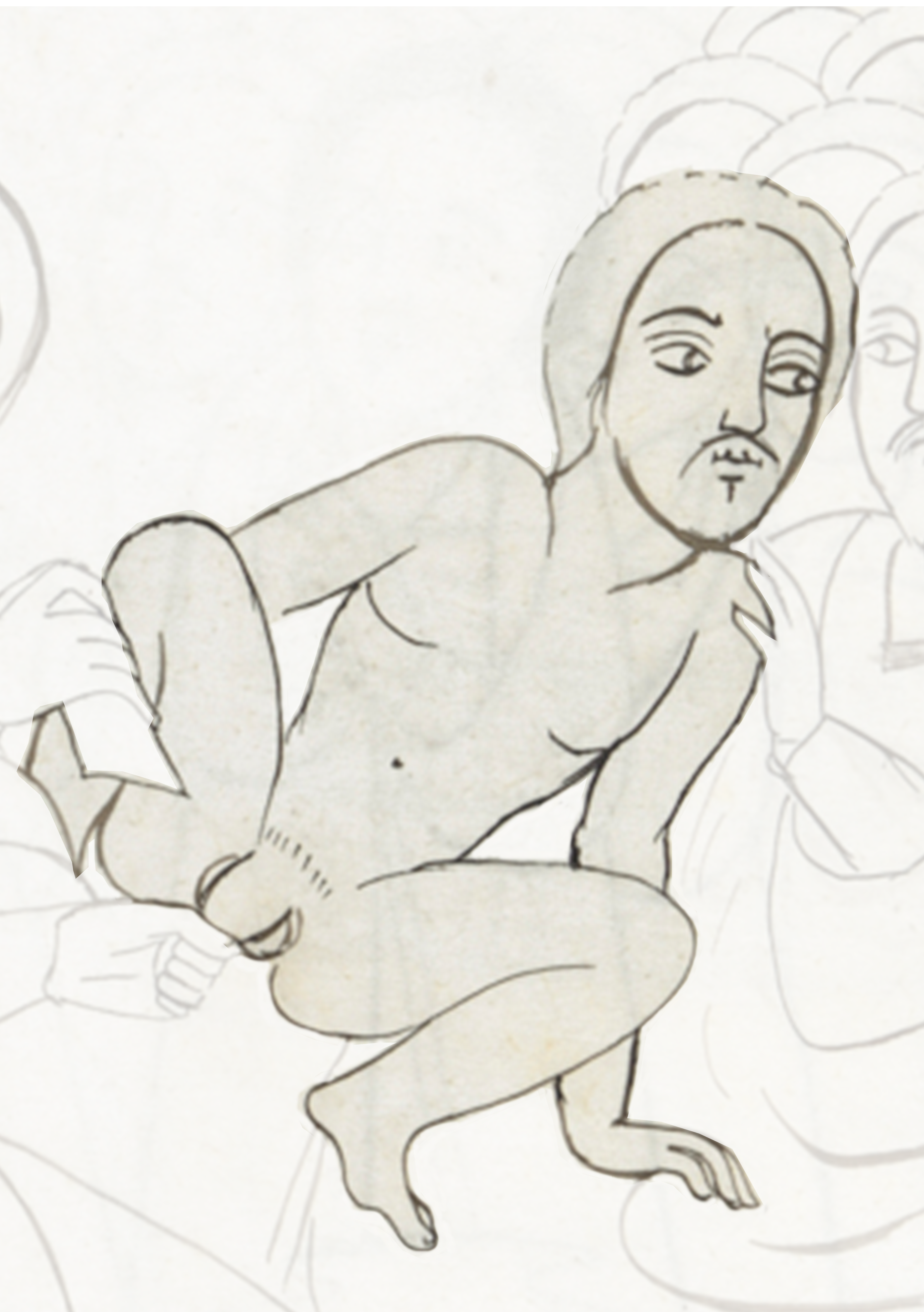 Drawing Of A Man With A Hat On