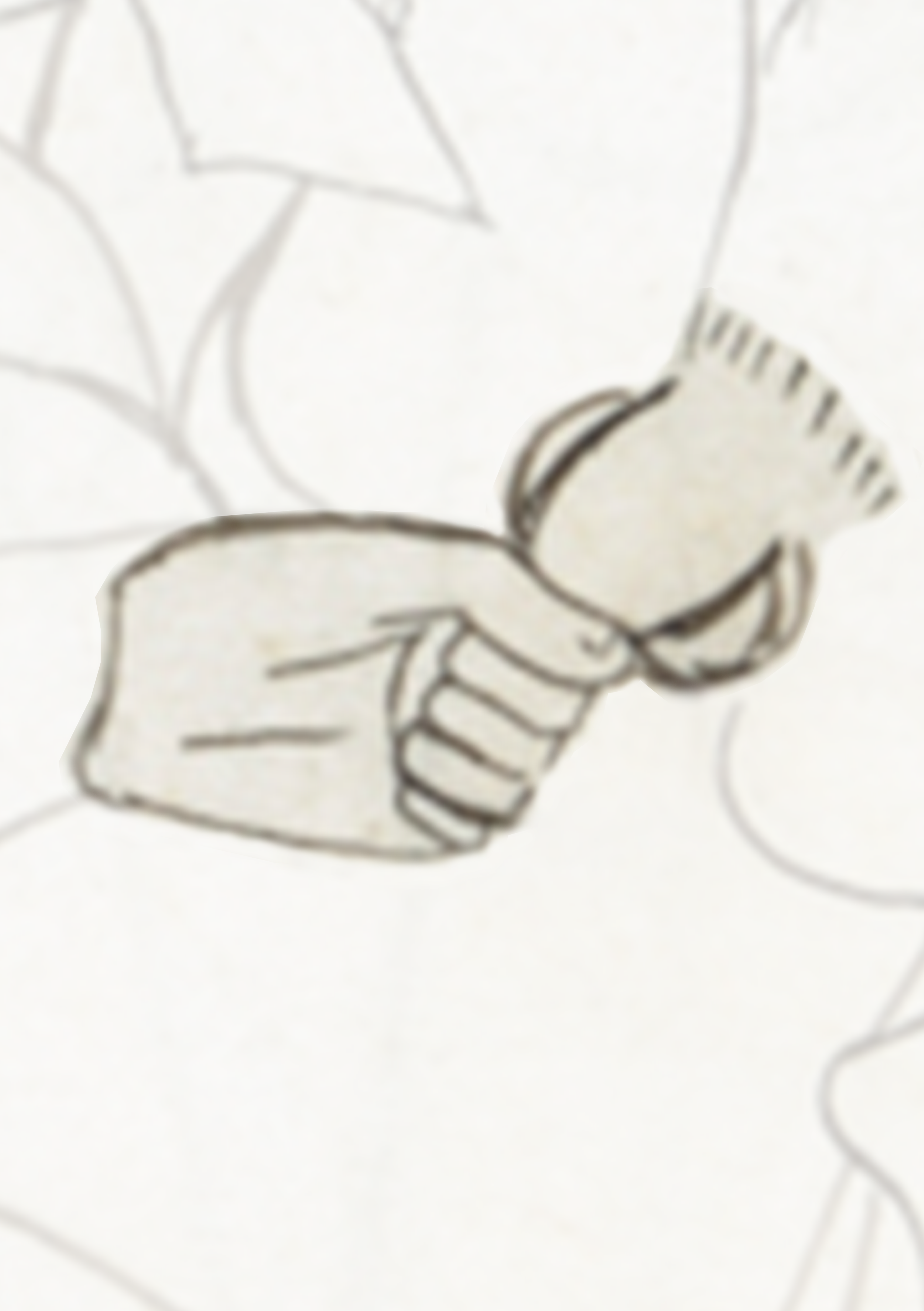 Drawing Of A Hand Reaching A Finger