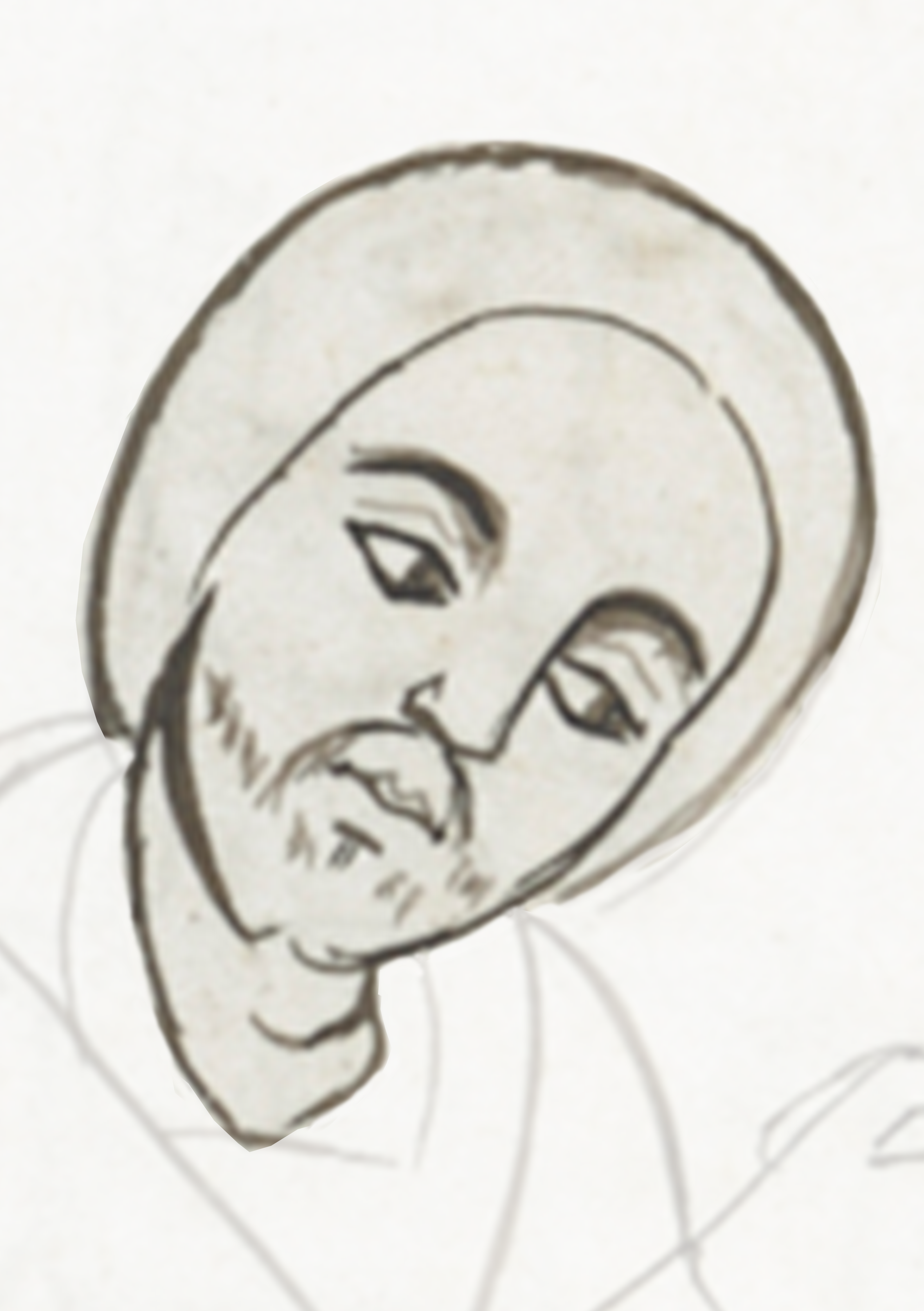 Drawing Of A Man With A Beard
