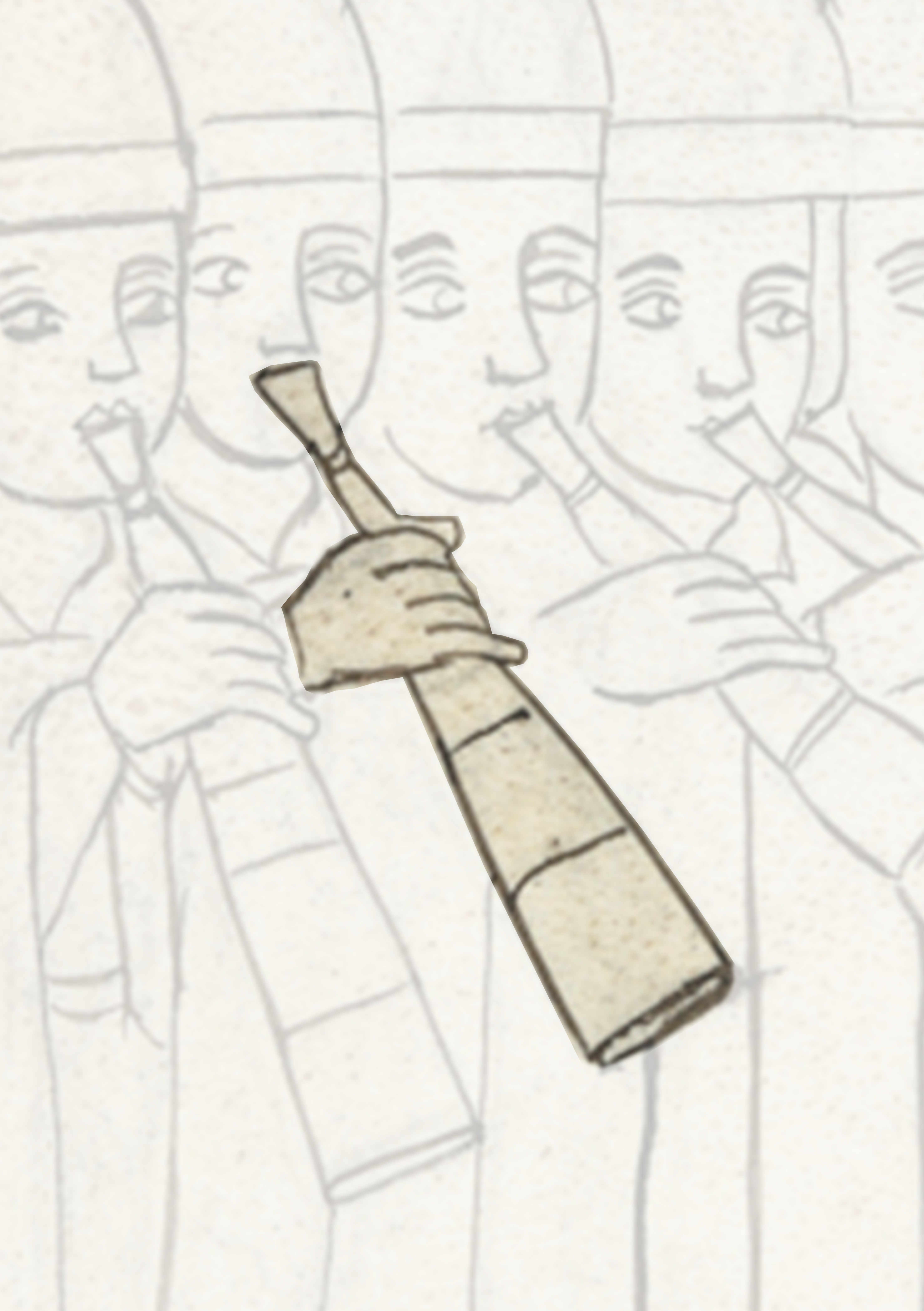 Drawing Of A Man Holding A Bottle Of Wine