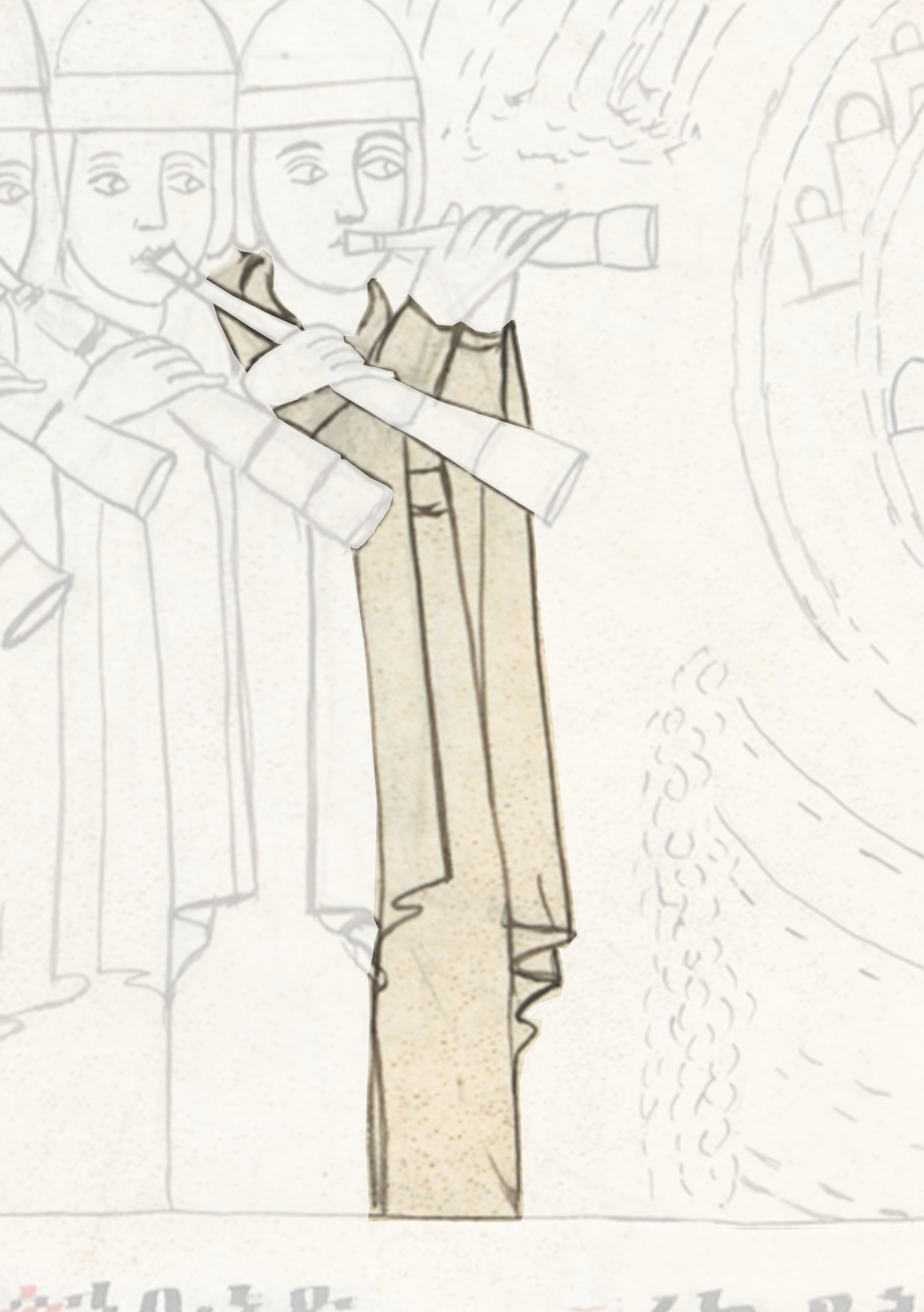 Drawing Of A Man Holding A Cigarette