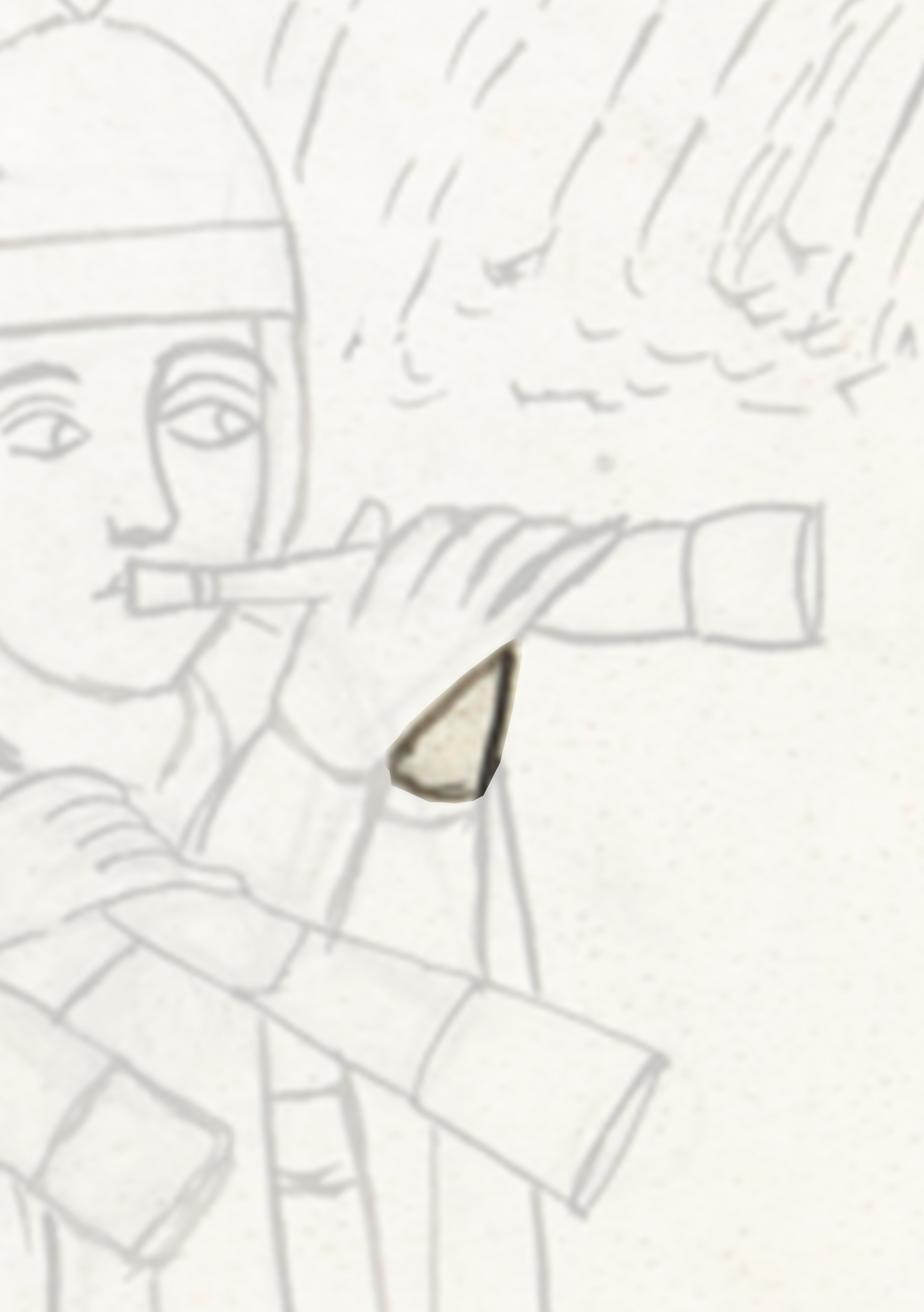 Drawing Of A Man With A Gun