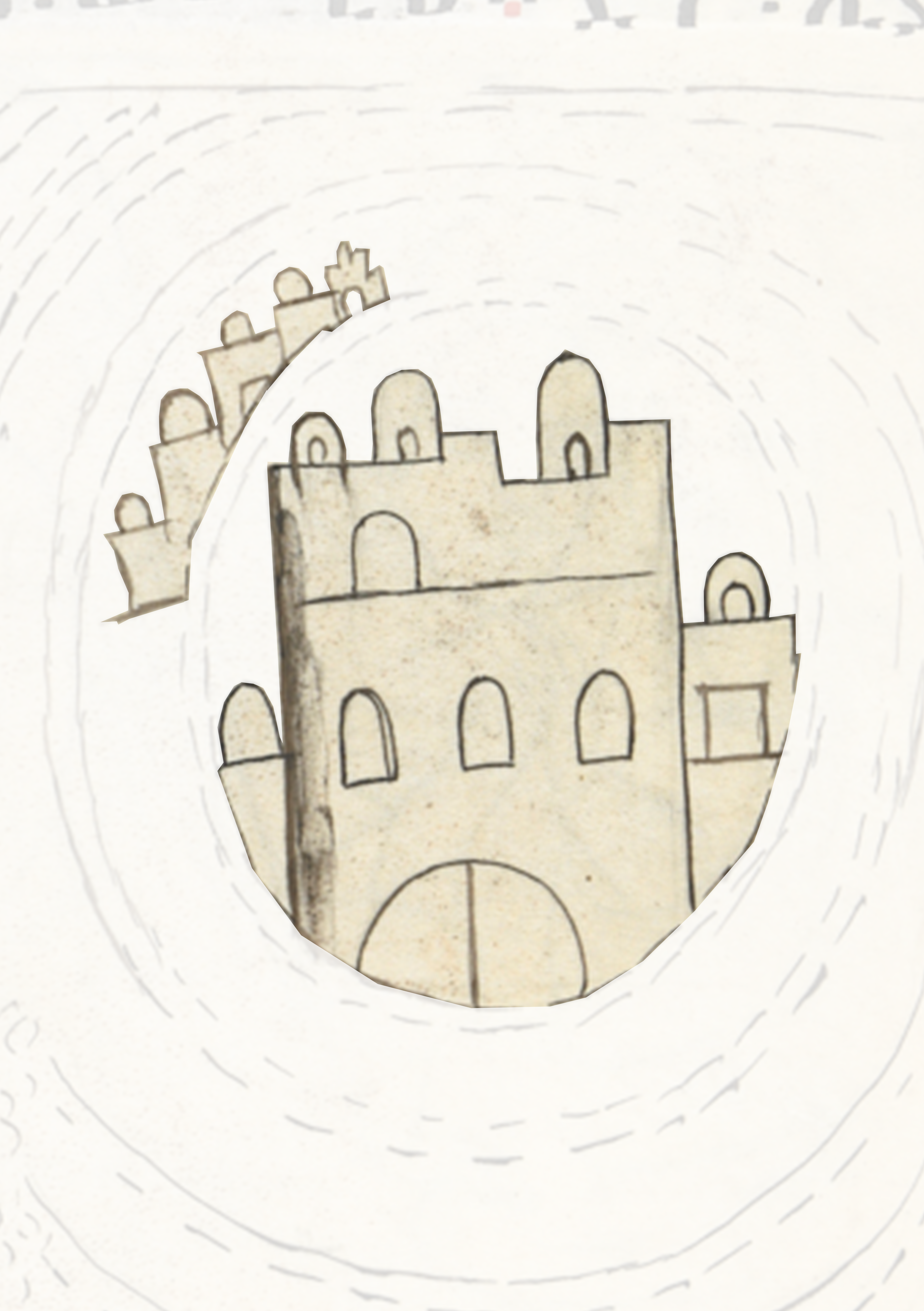 Drawing Of A Castle With A Tower