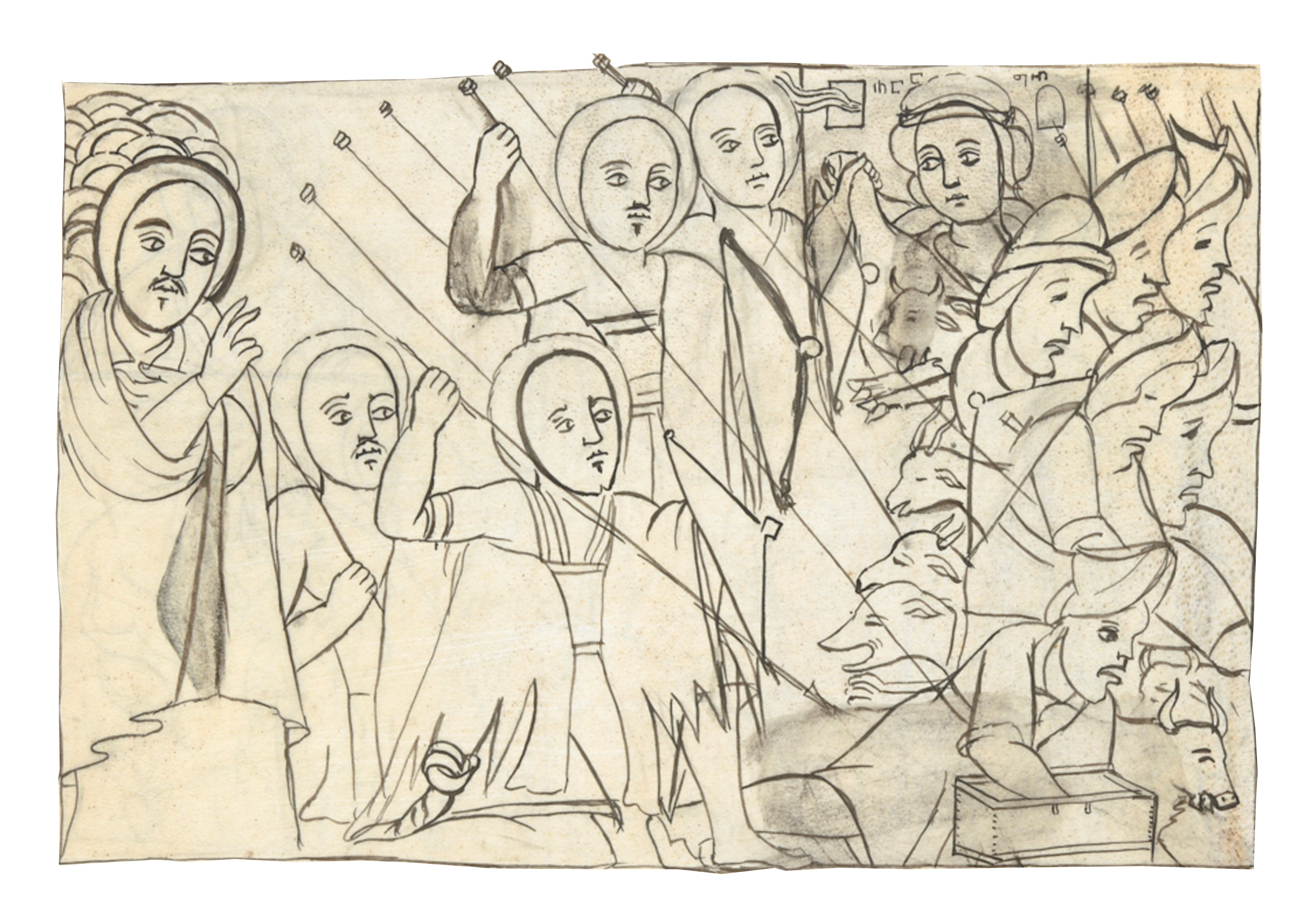 Drawing Of A Group Of People
