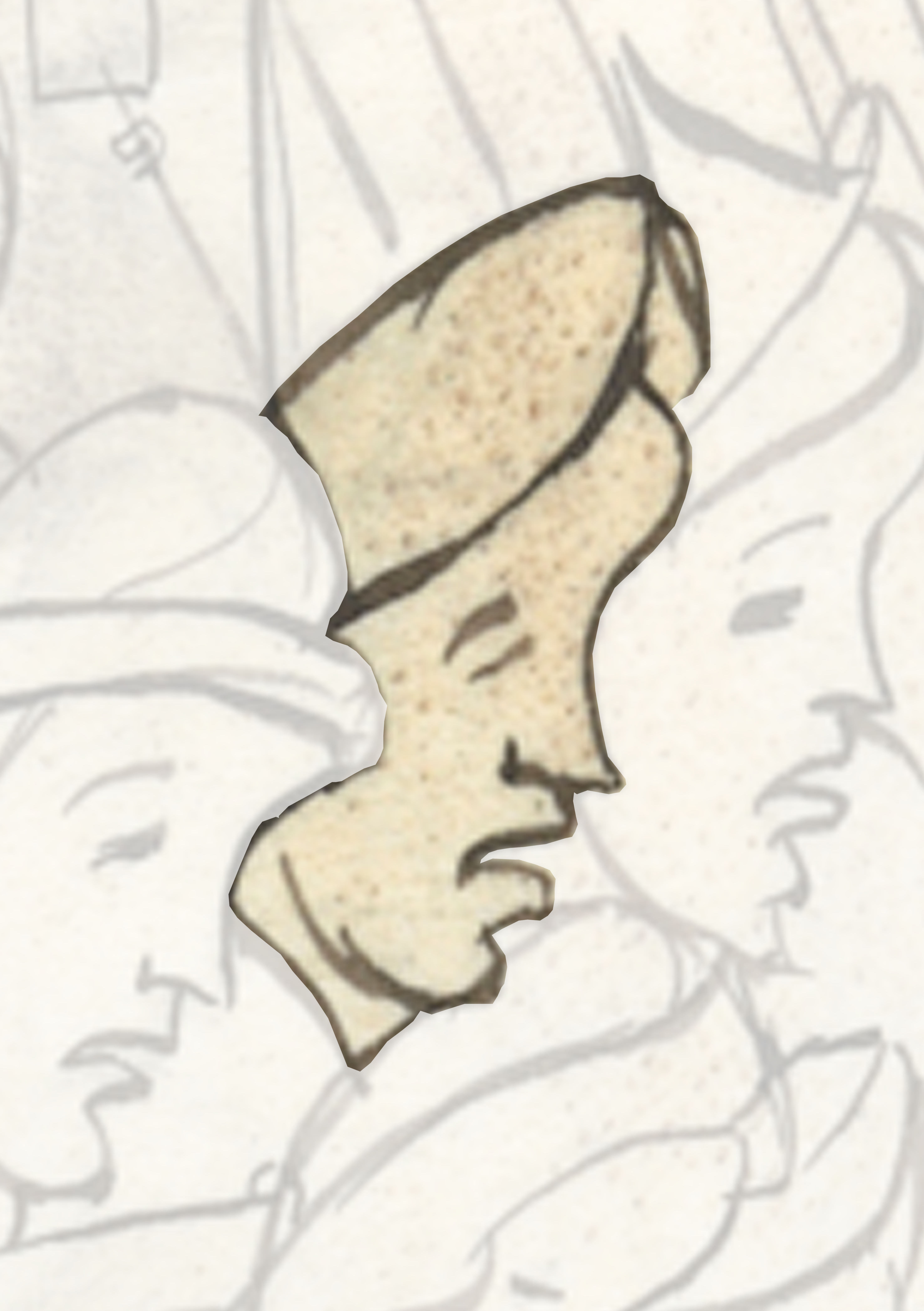 Piece Of Paper With A Drawing Of A Face