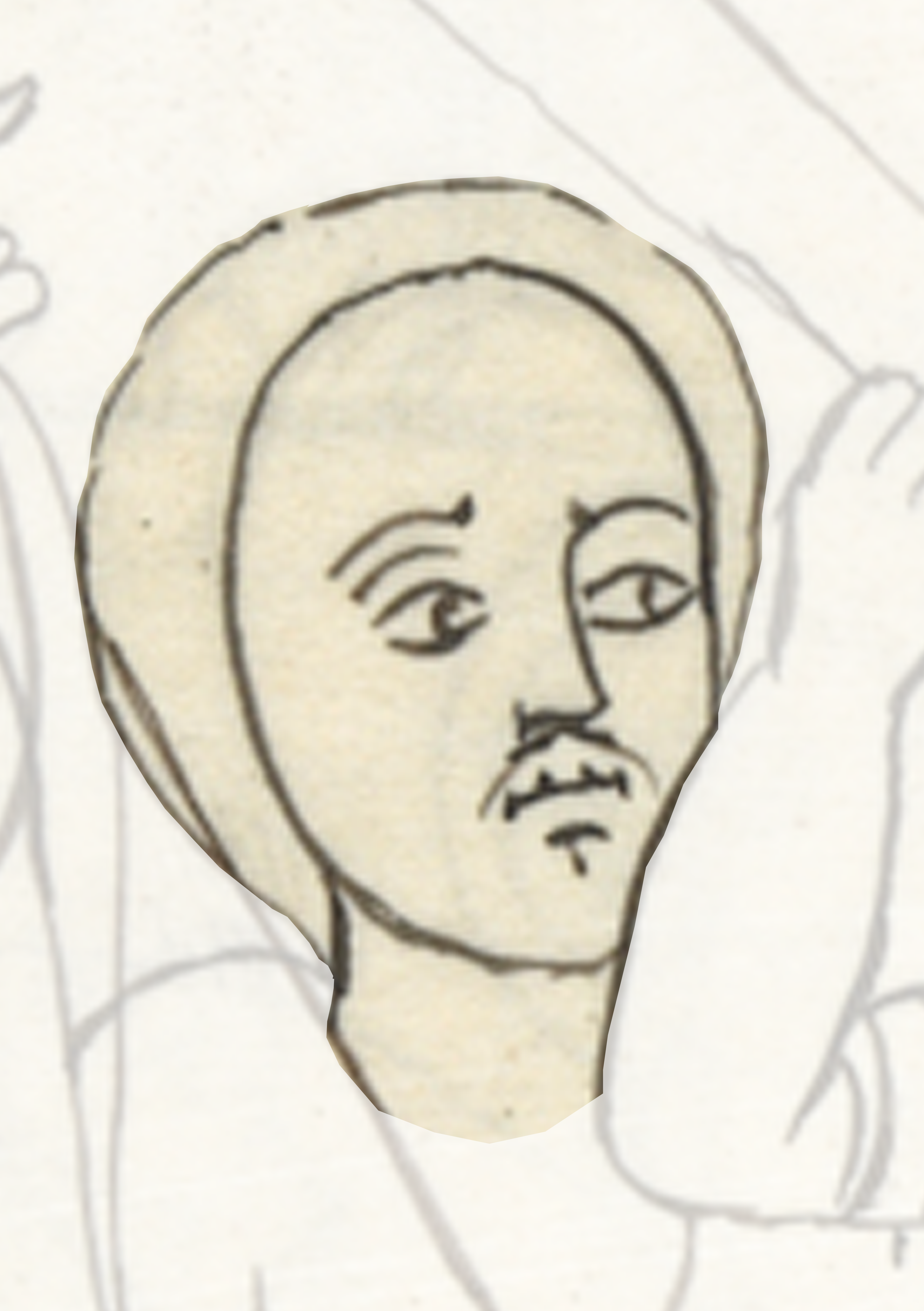 Drawing Of A Man With A Mustache