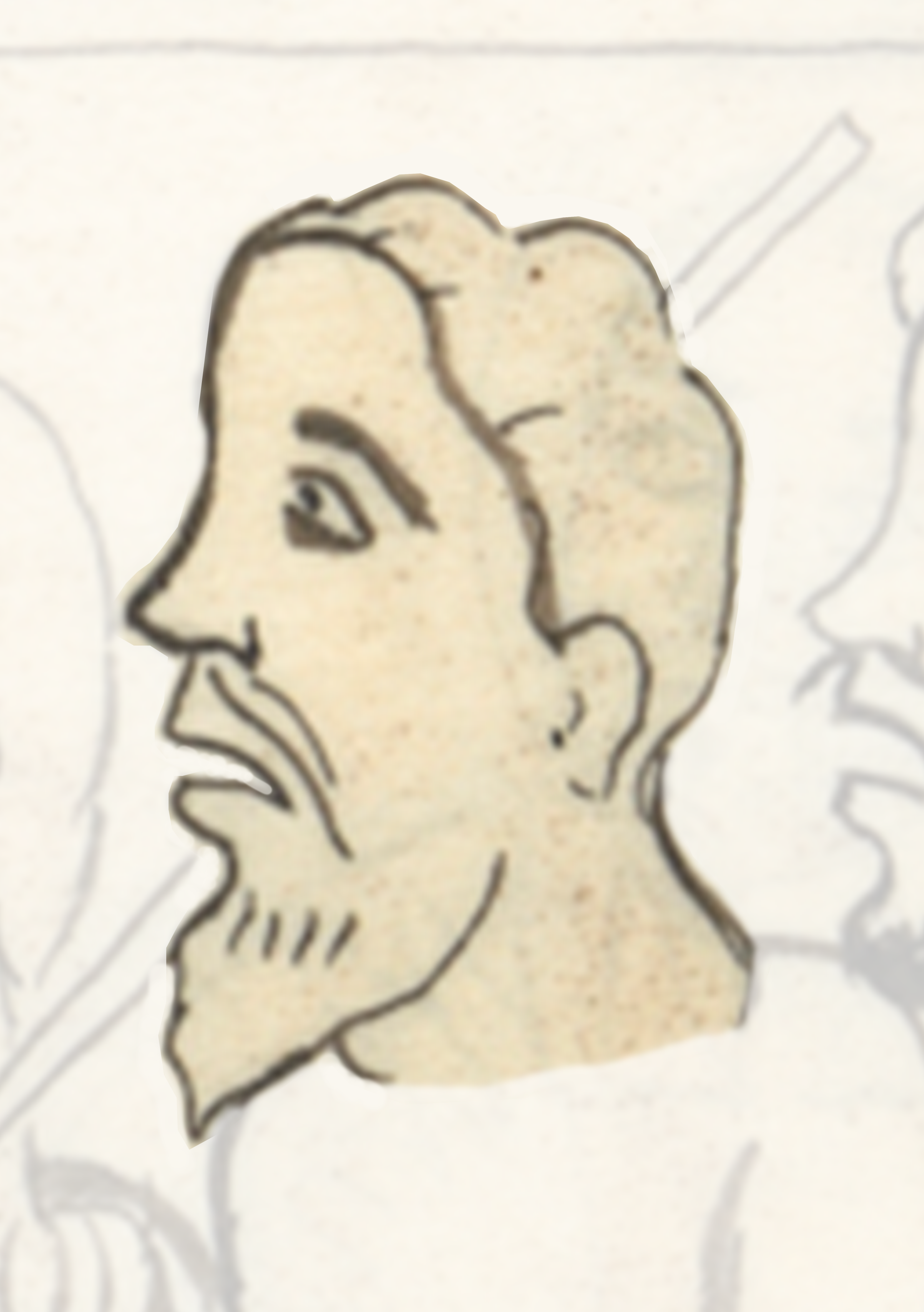 Drawing Of A Man With A Beard